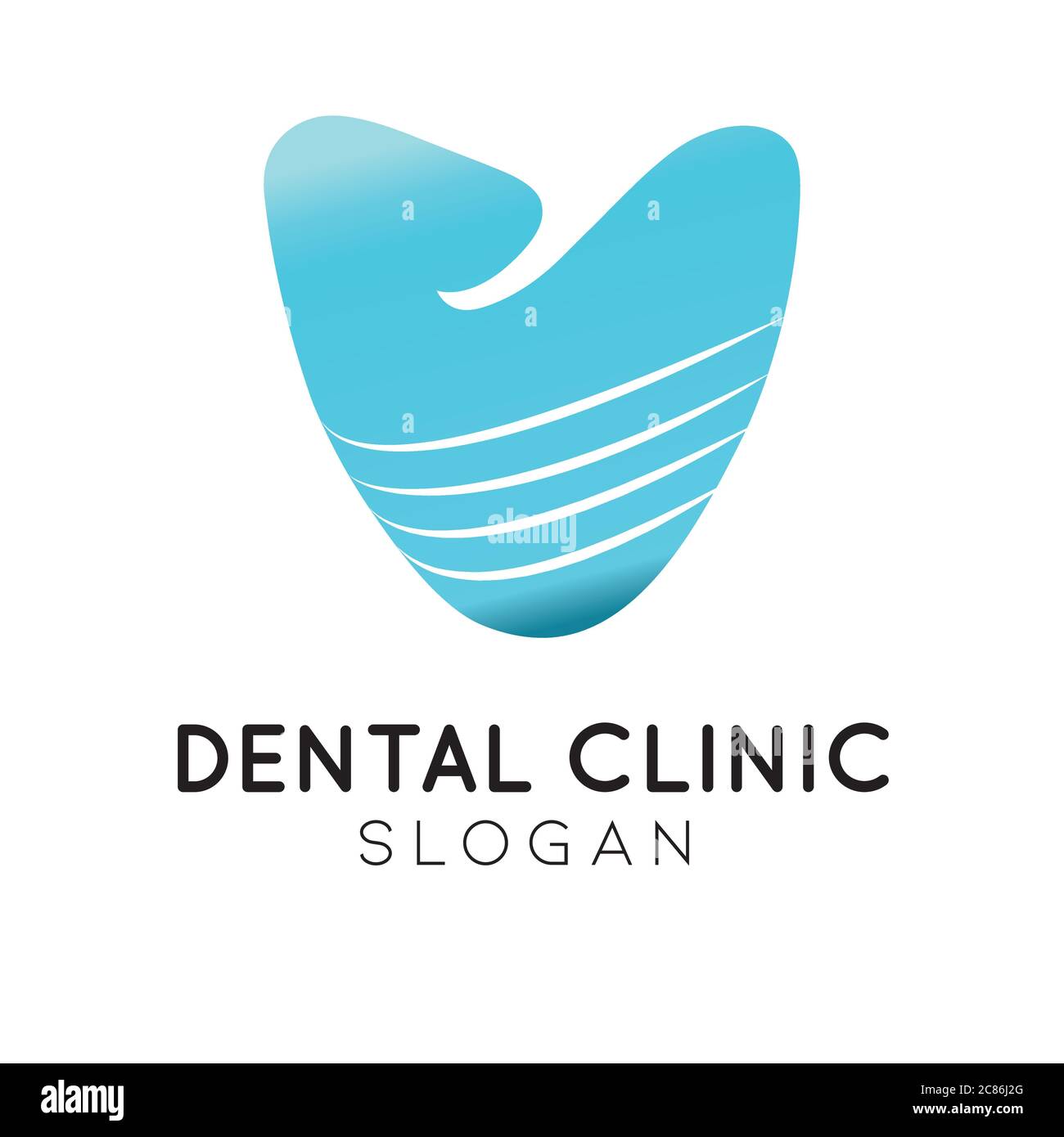 Modèle vectoriel d'icône de logo dentaire dentiste Illustration de Vecteur