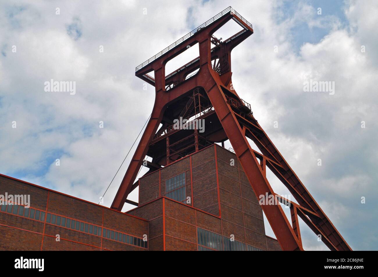 Ancienne mine de charbon à Essen, en Allemagne. Banque D'Images