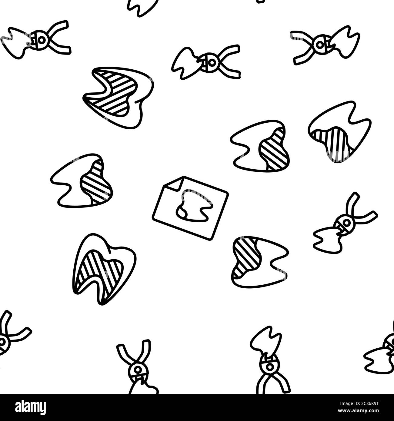Motif sans couture pour motif de cure-dents Vector Illustration de Vecteur