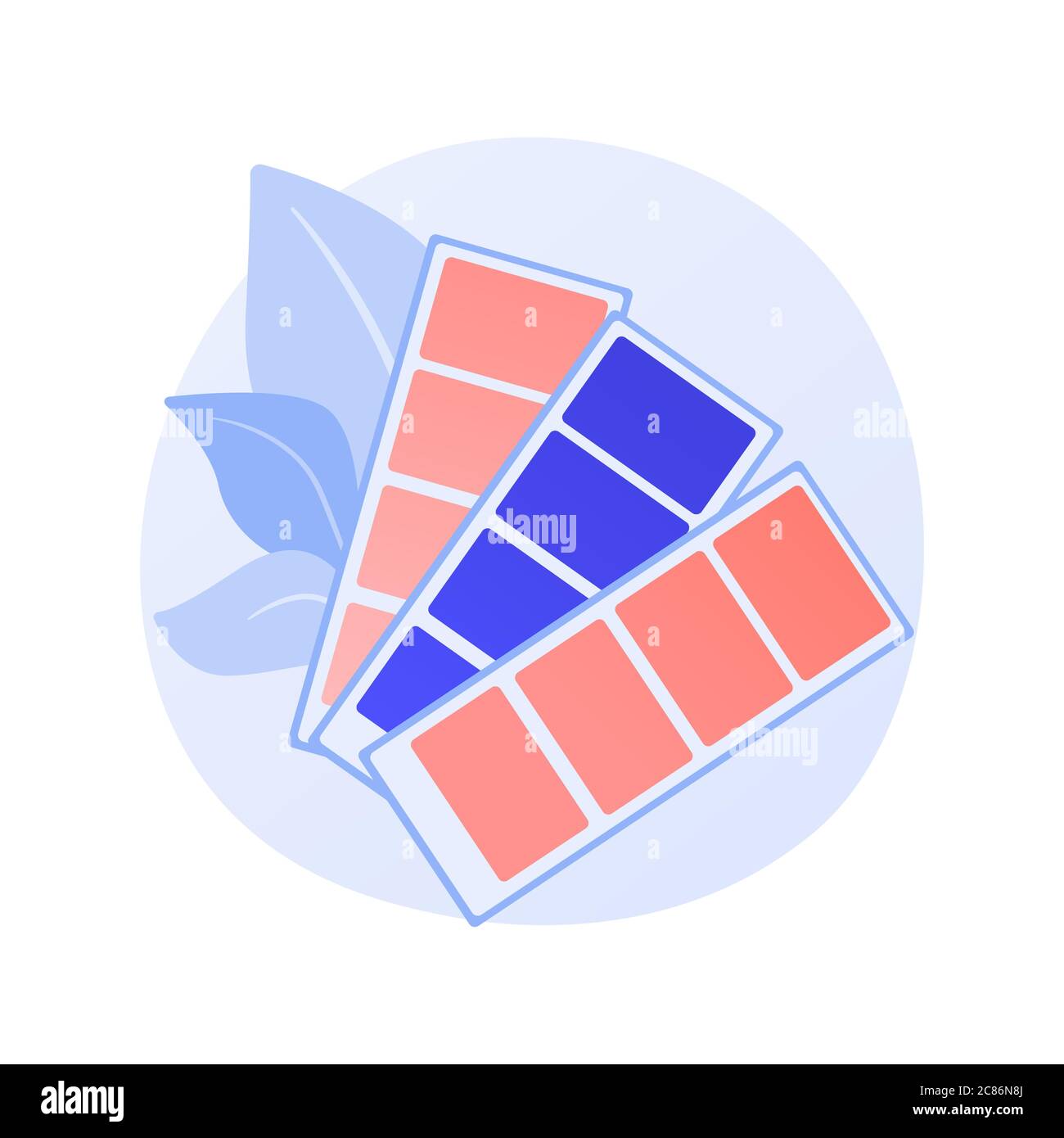 Palette de nuances de couleurs vecteur concept métaphore. Illustration de Vecteur