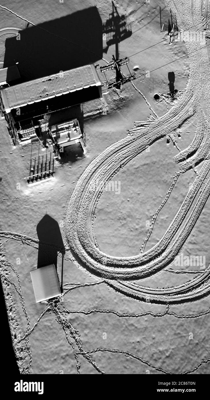 Impianti sciistici - Valle Spluga Banque D'Images