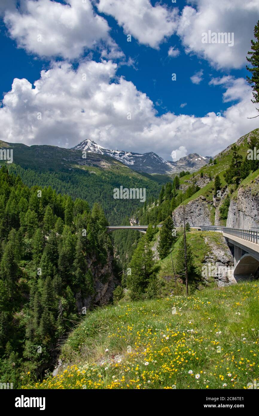 Val d'Avers - Suisse Banque D'Images