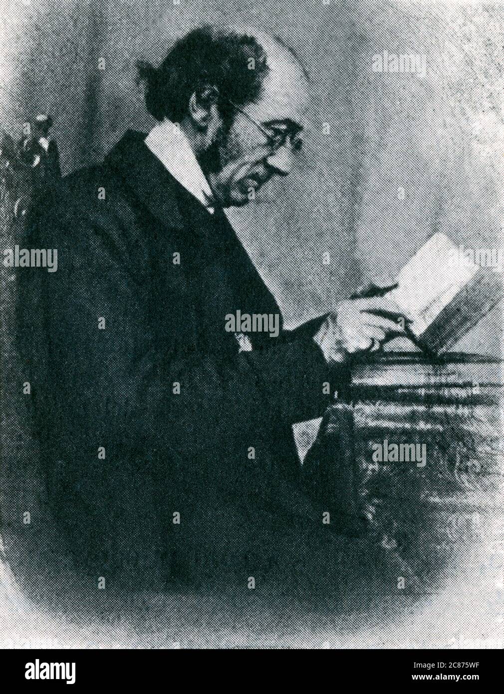 WILLIAM TOMS (1803 - 1885), folkloriste, reconnu pour son invention du mot « folklore » Banque D'Images