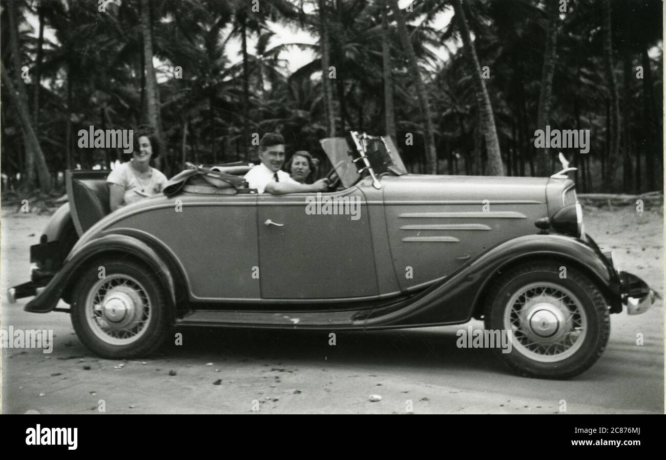 Chevrolet Vintage car, Trinidad, Caraïbes 1936 Banque D'Images