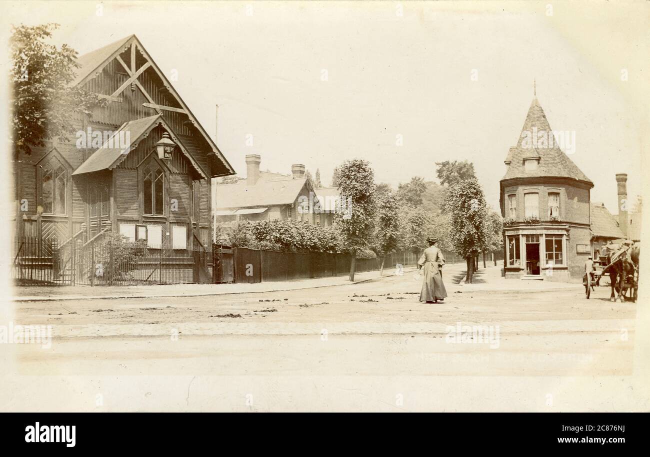 Village, Forest Hall, Newcastle upon Tyne, Northumberland, Angleterre. 1900 Banque D'Images