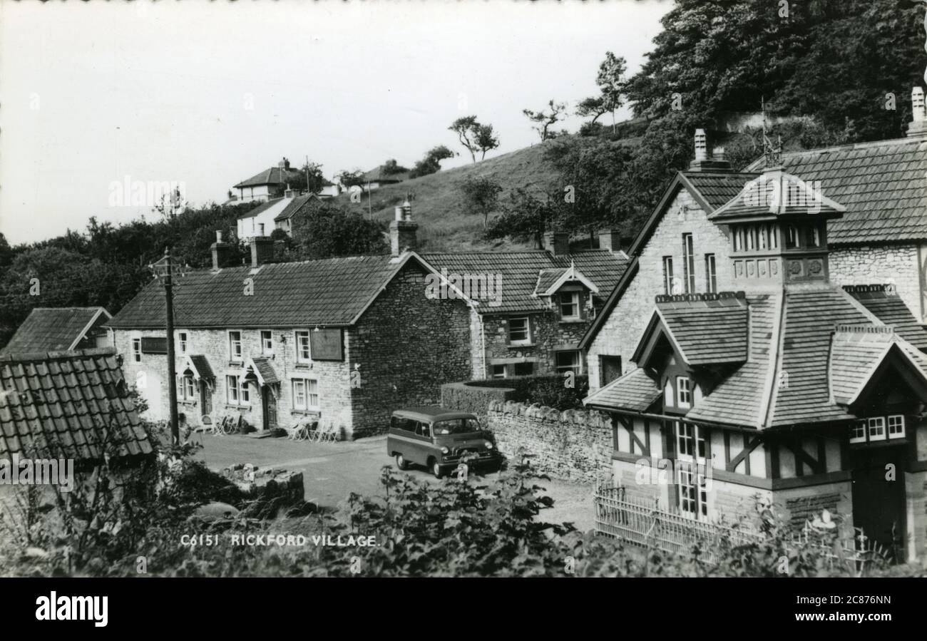 The Village, Rickford, Burrington, Somerset, Angleterre. Banque D'Images