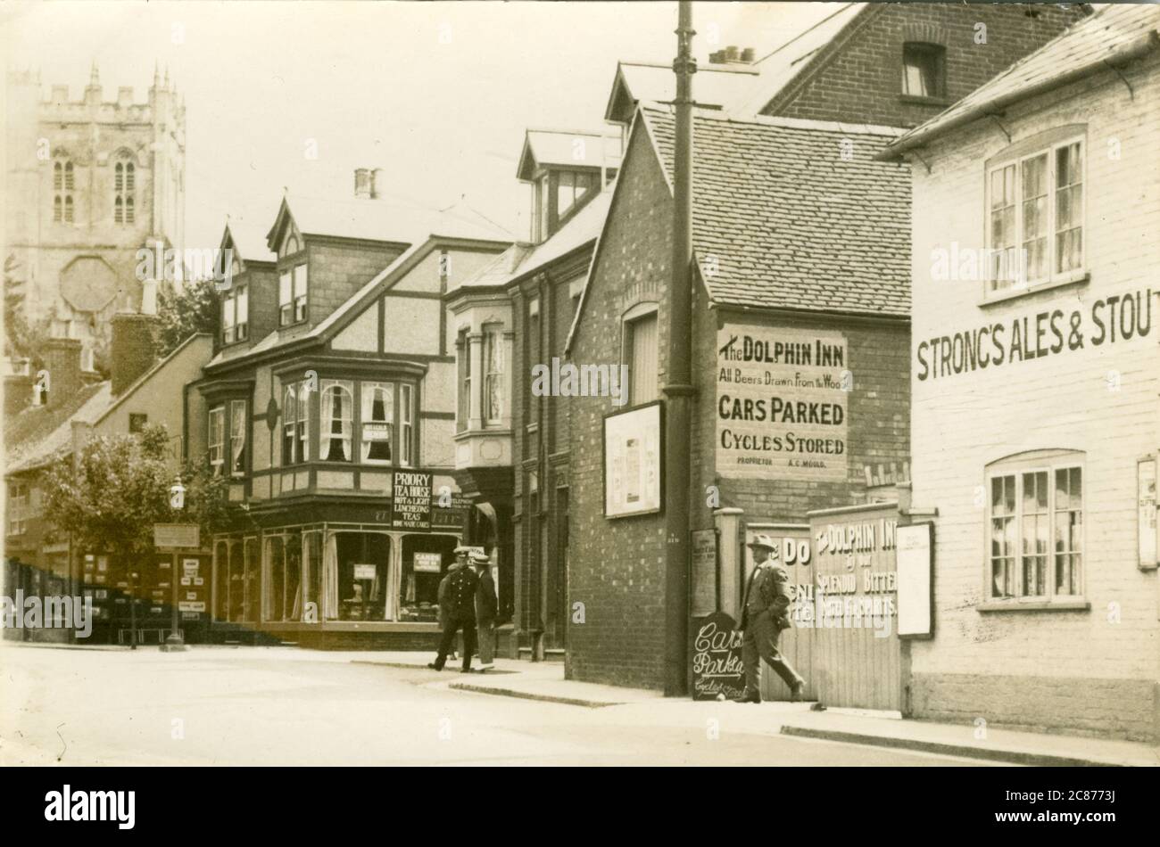 Church Street, Christchurch, Bournemouth, Dorset, Angleterre. Banque D'Images