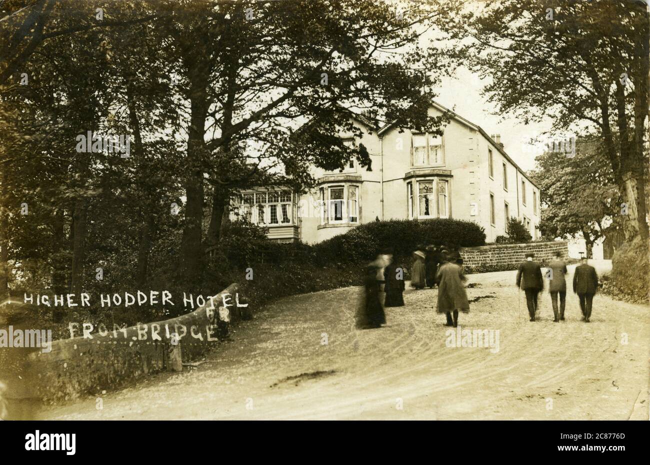 Hôtel & Bridge, Higher Hodder, Great Mitton, Whalley, Clitheroe, Lancashire, Angleterre. Banque D'Images