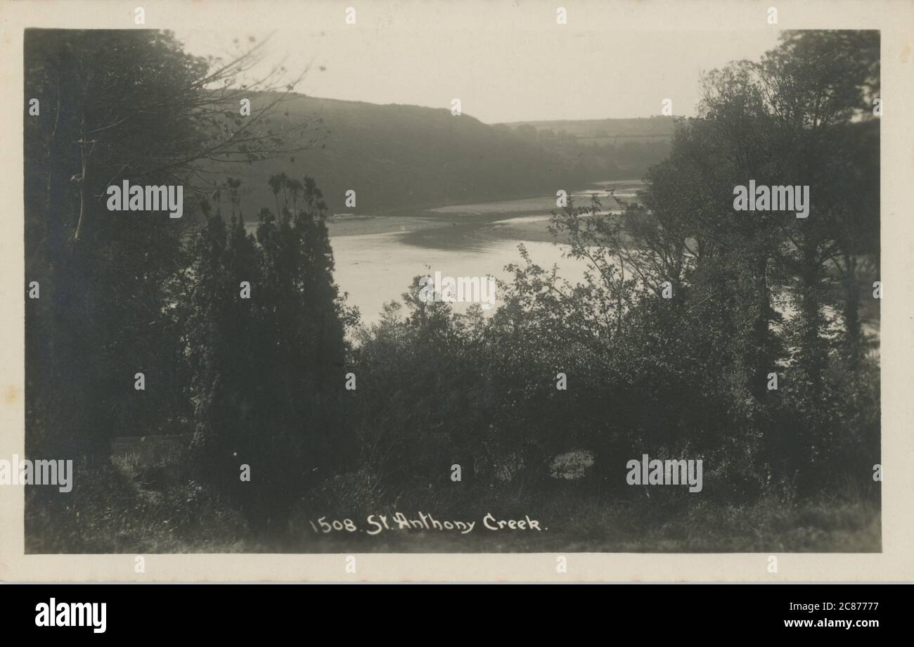 The Creek, St Anthony's on the Creek, ManaccanHelston, Cornwall, Angleterre. Banque D'Images