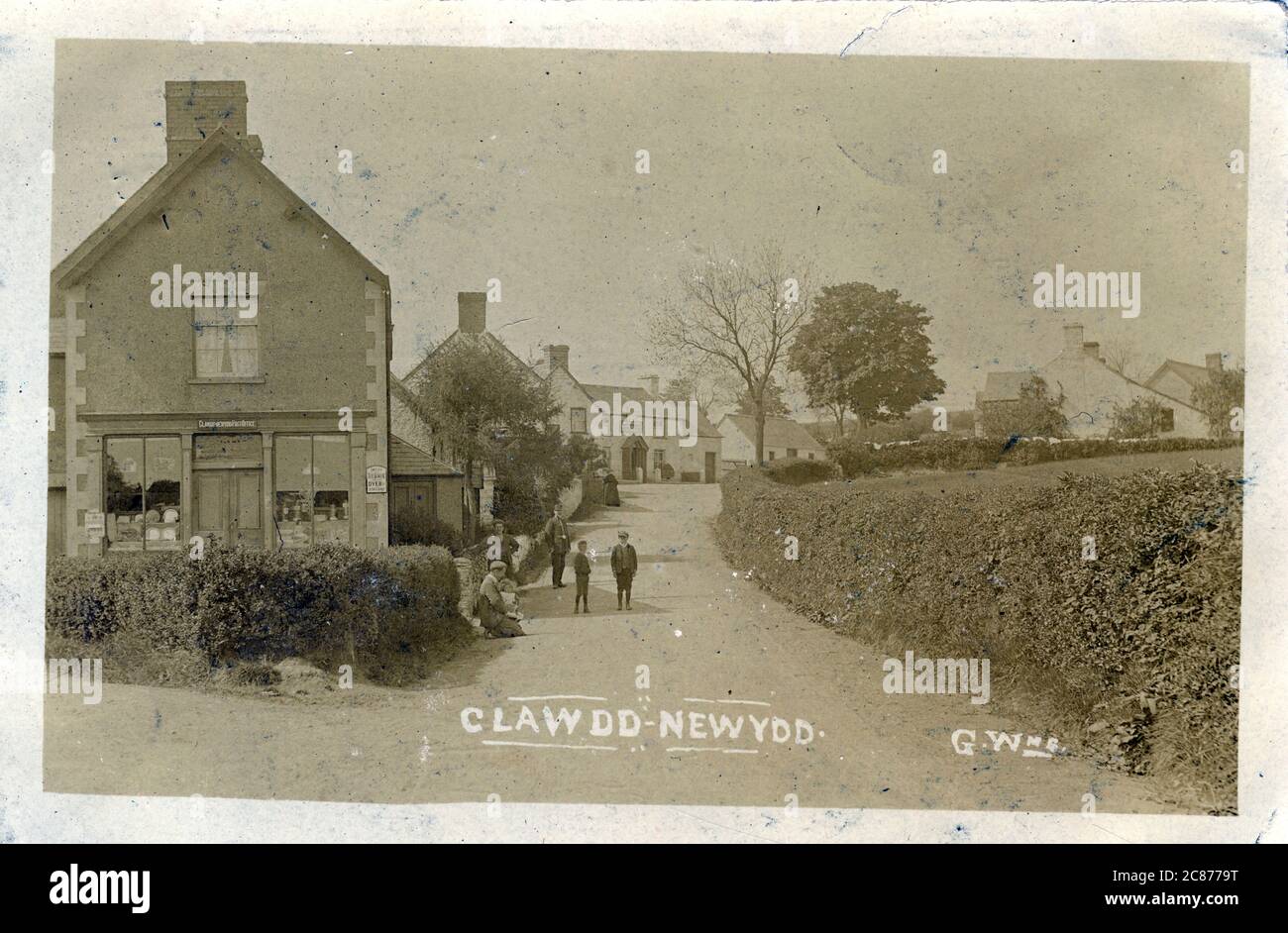 The Village, Clawdd-Newydd, Ruthin, Derwen, Denbigshire, pays de Galles. Banque D'Images