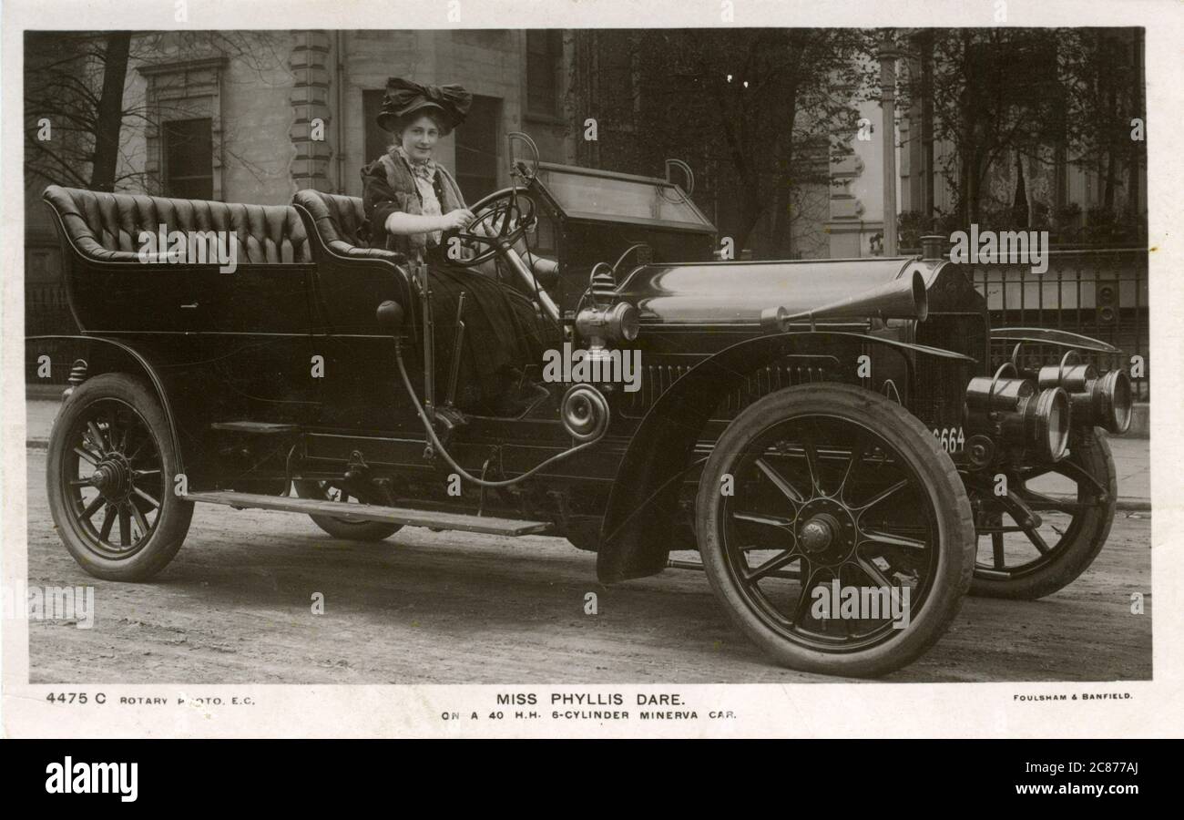 40HP Minerva 6 cylindres Vintage car, Grande-Bretagne. Banque D'Images