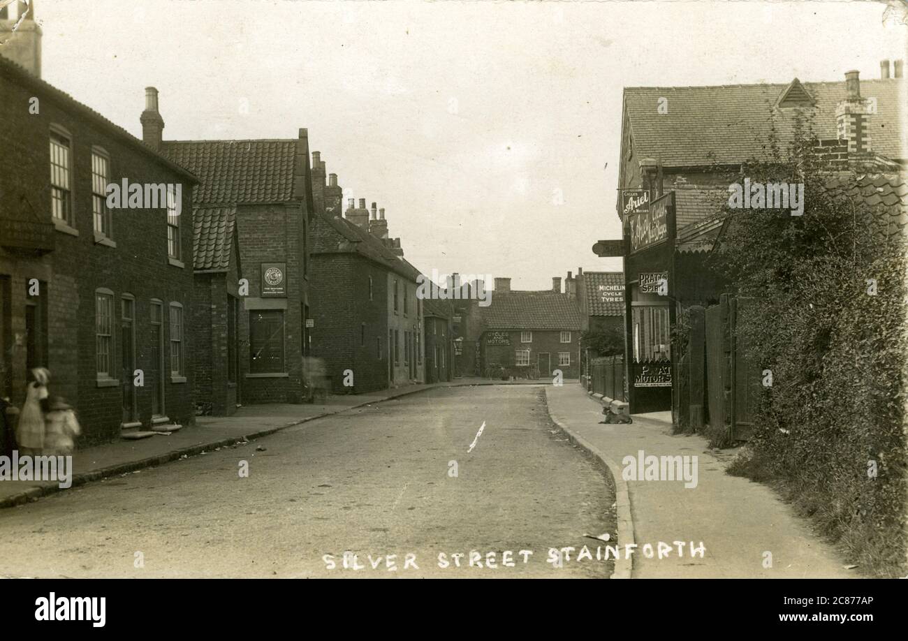 Silver Street, Stainforth, Doncaster, Yorkshire, Angleterre. Banque D'Images