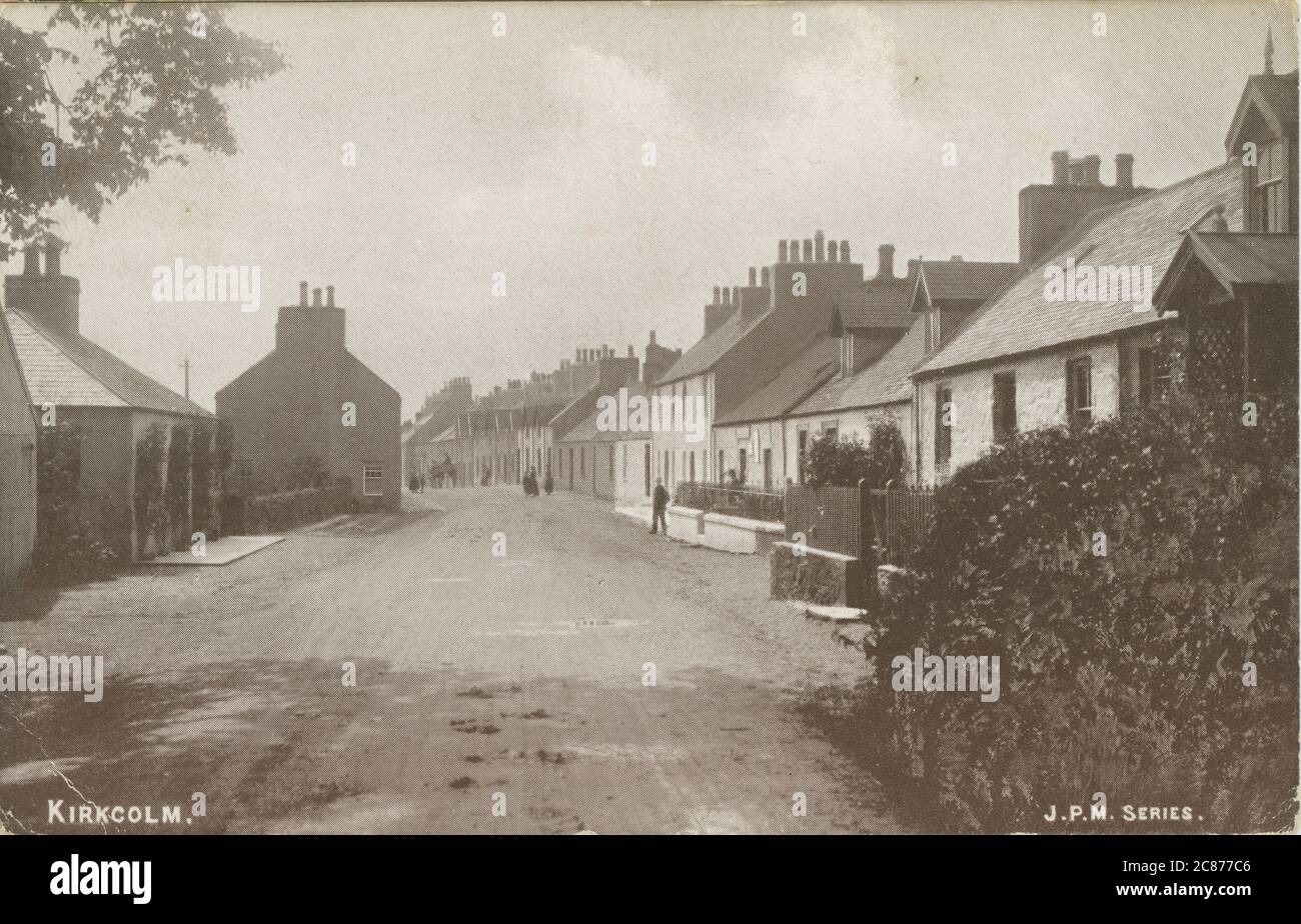 Main St, Kirkcolm, Stranraer, Rhinns of Galloway Peninsula, Dumfries & Galloway, Écosse. Banque D'Images