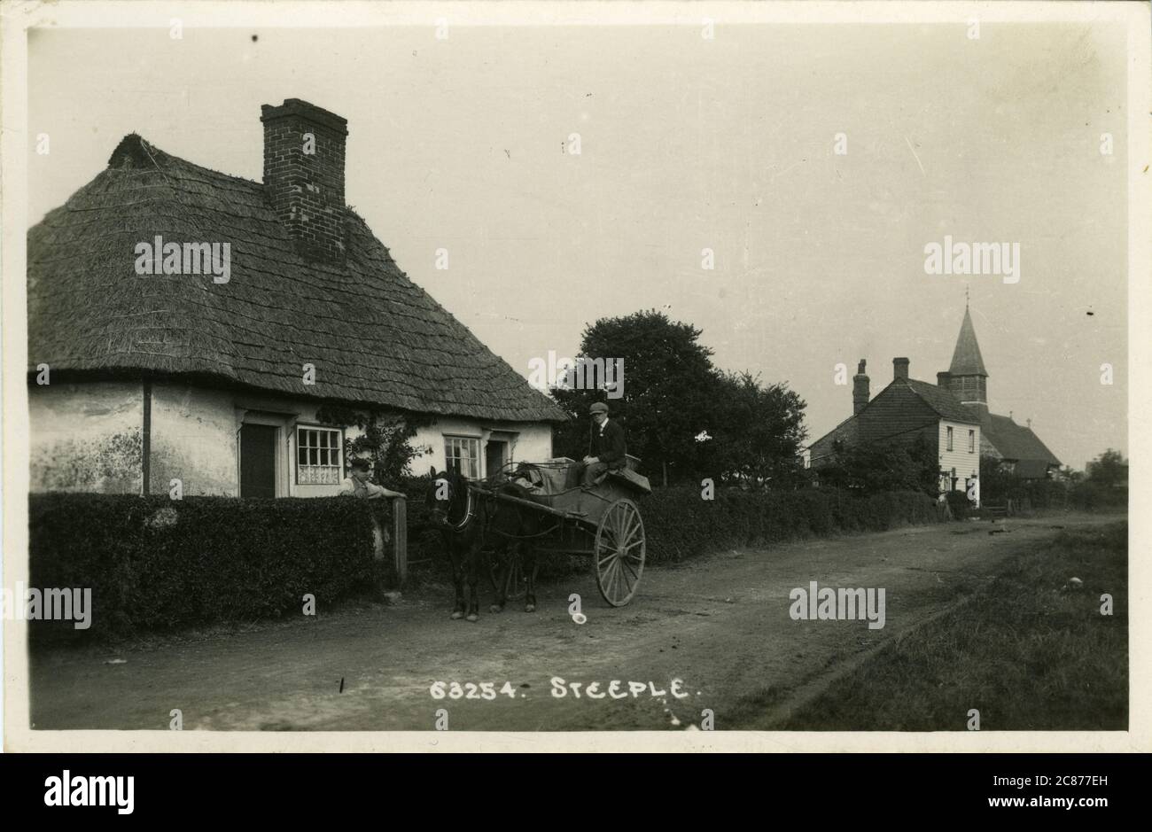 The Street, Steeple, Southminster, Mayland, Maldon, Essex, Angleterre. Banque D'Images