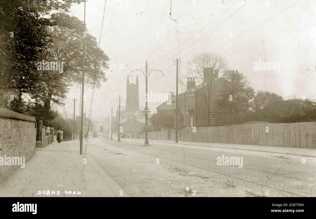 Deane Road, Bolton, Lancashire, Angleterre. Banque D'Images