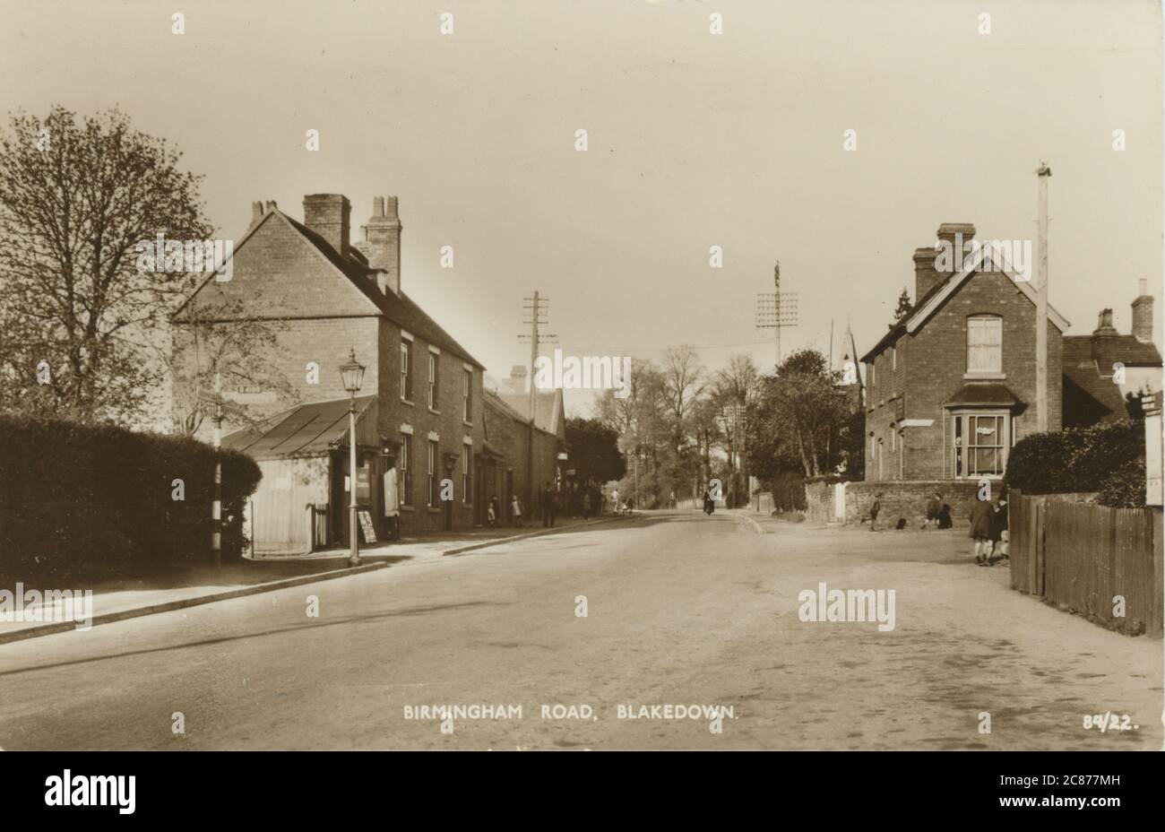 Birmingham Road, Blakedown, Kidderminster, Worcestershire, Angleterre. Banque D'Images