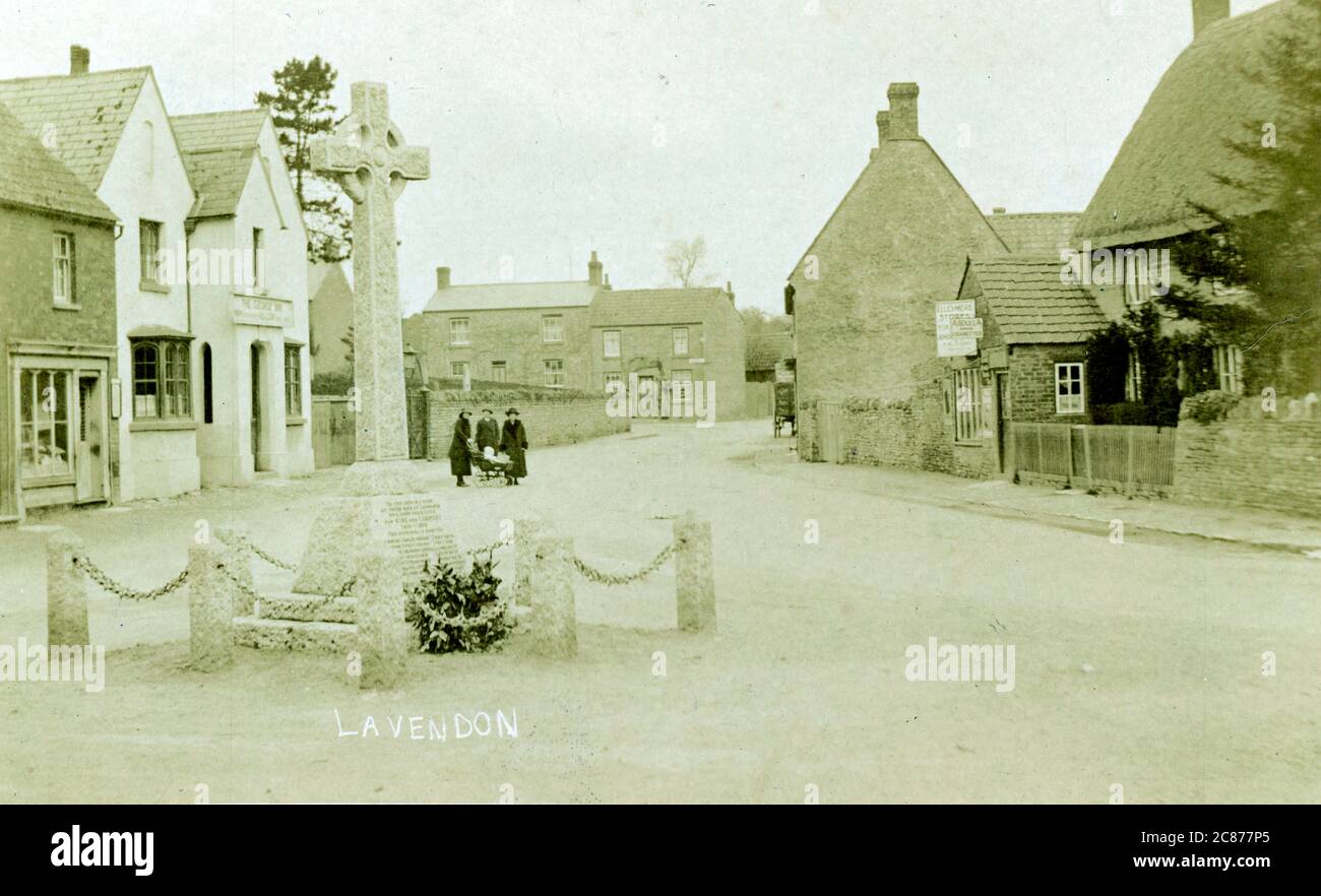 High Street , Lavendon, Olney, Milton Keynes, Buckinghamshire, Angleterre. Banque D'Images