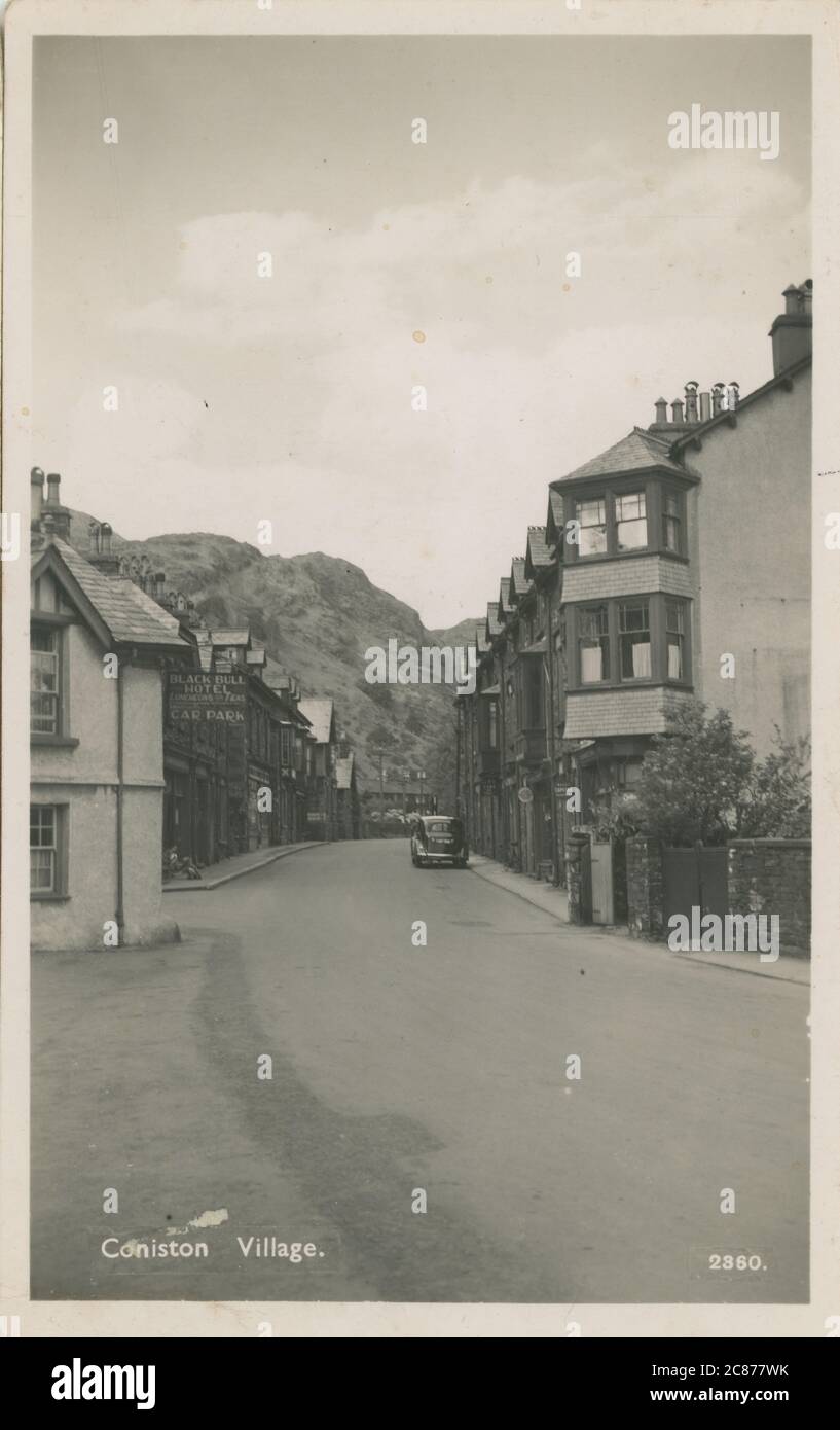 Le village , Coniston, Broughton in Furness, Furness, Cumbria, Angleterre. Banque D'Images