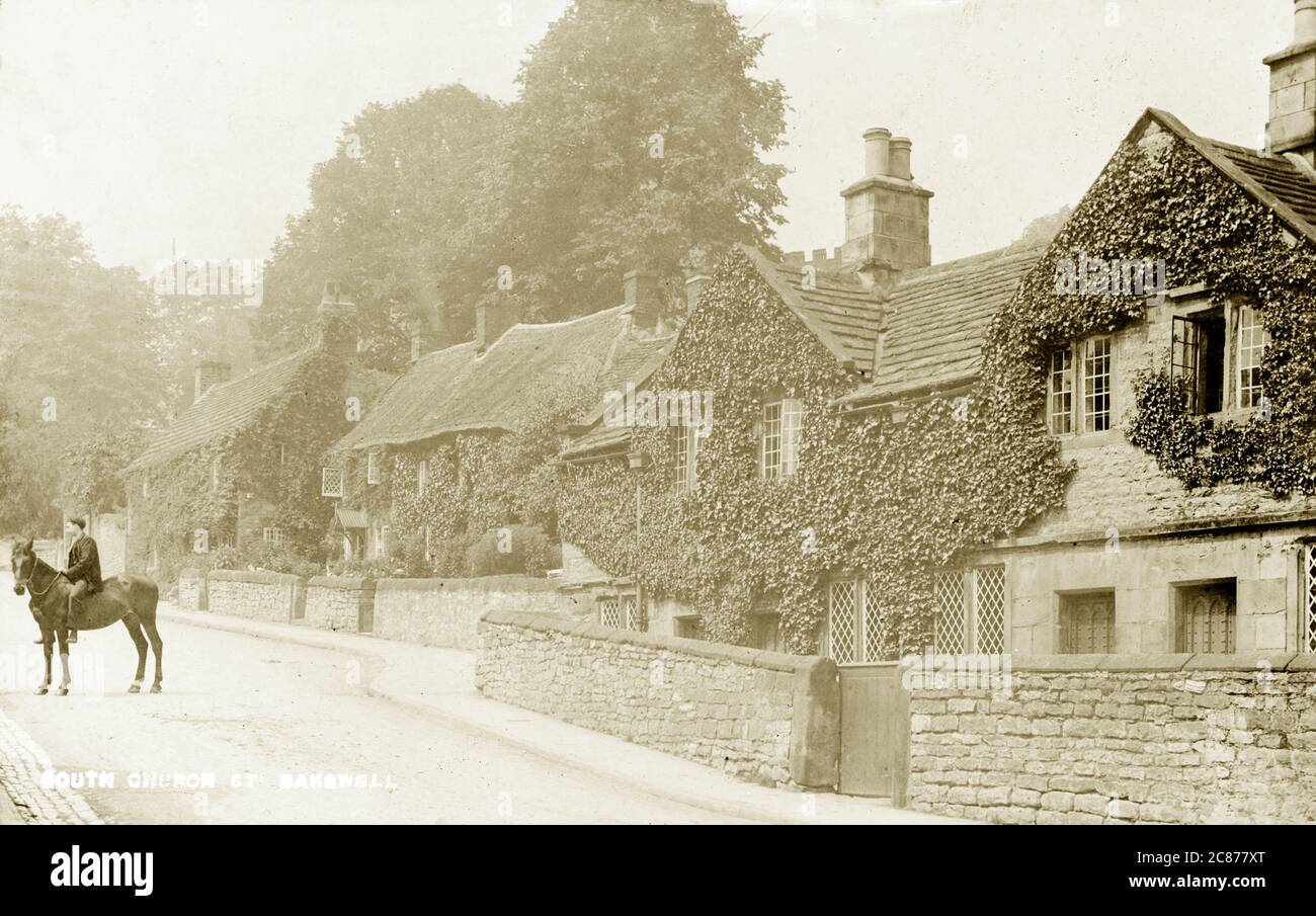 South Church Street, Bakewell, Matlock, Derbyshire, Angleterre. Banque D'Images