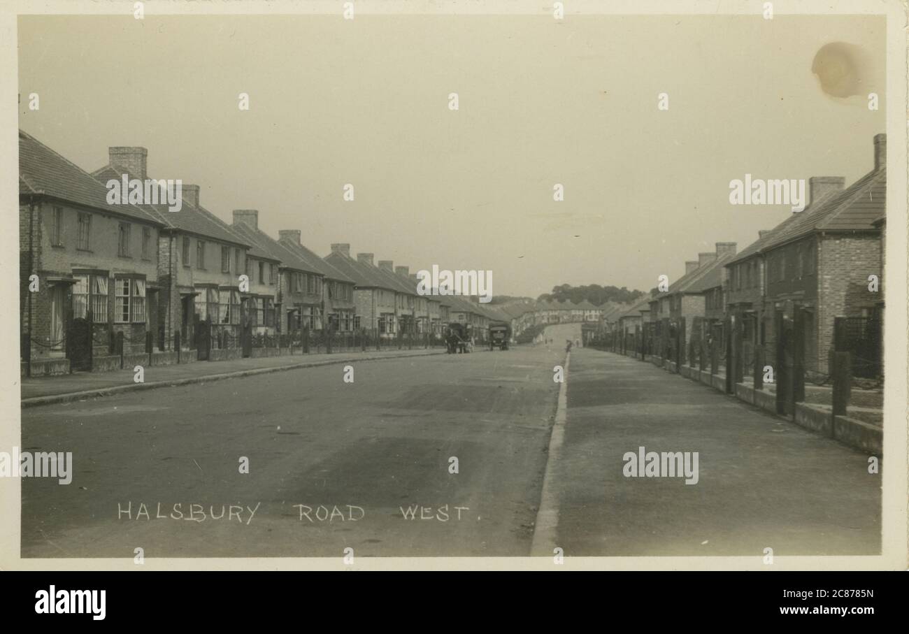 Halsbury Road West, Northolt, Ealing, Londres, Angleterre. Banque D'Images