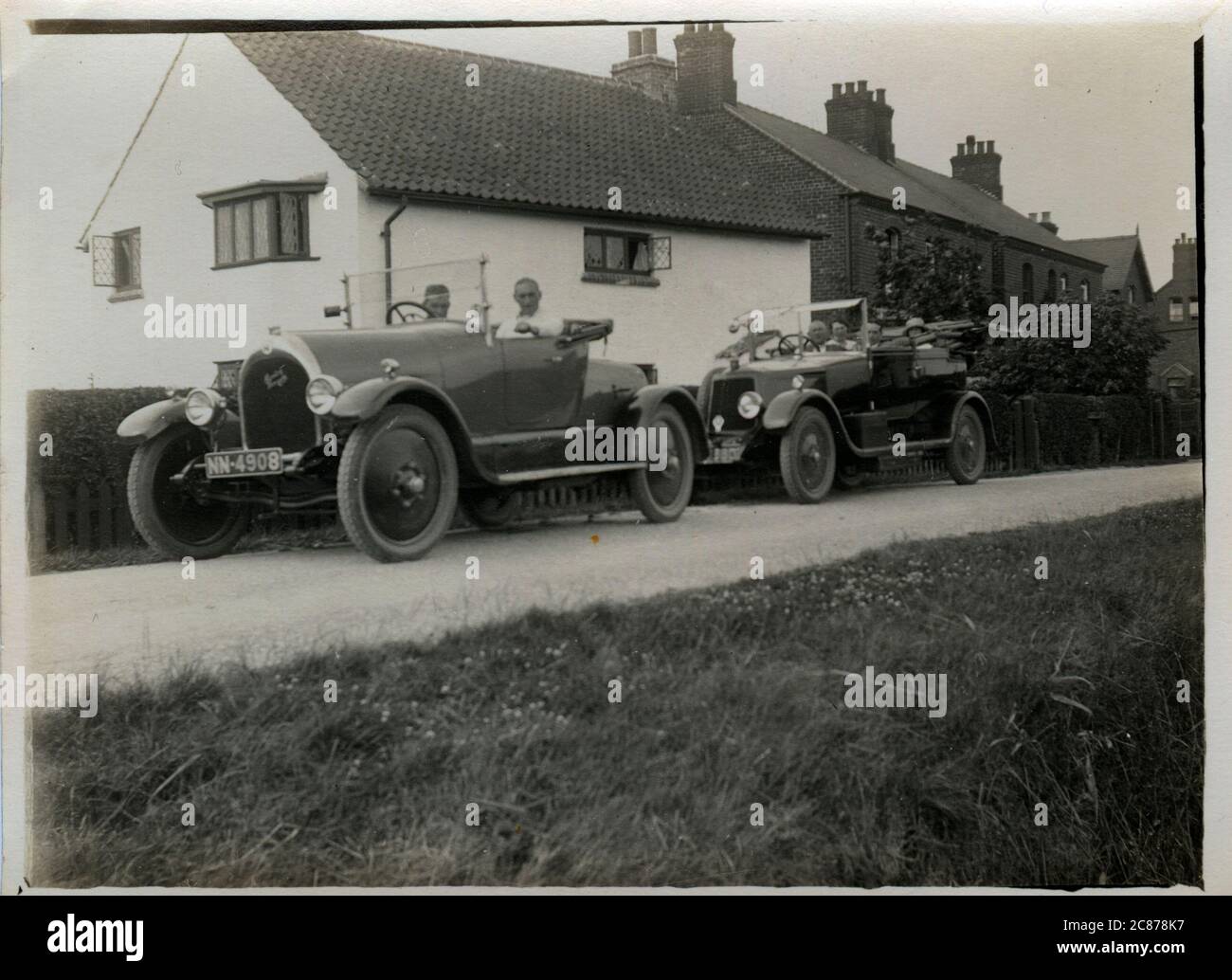 Overland Country Club Vintage car, éventuellement à Nottingham, dans le Nottinghamshire, en Angleterre. Banque D'Images