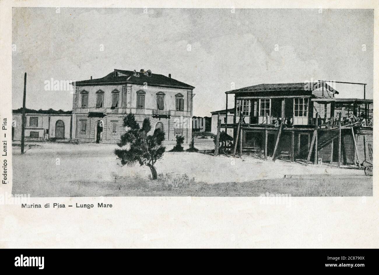 Marina di Pisa, Italie - Lungomare. Date: 1904 Banque D'Images