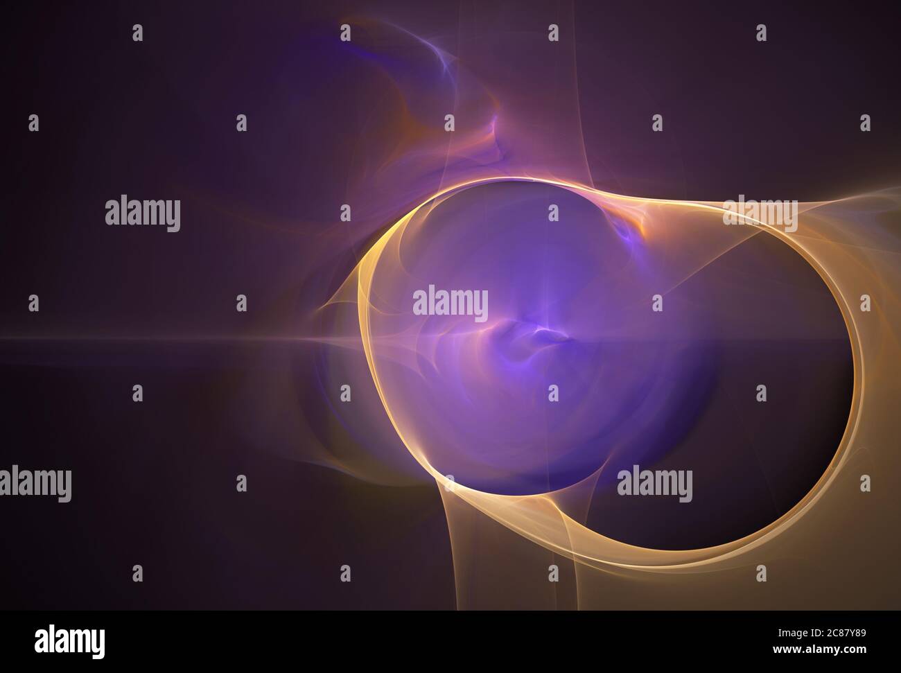 Fractales, un objet abstrait de fantaisie dans l'espace Banque D'Images