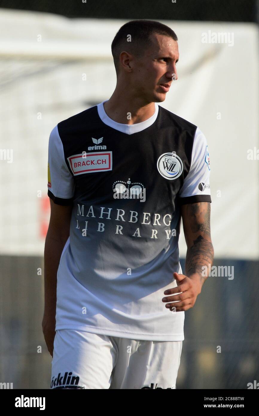 21 juillet 2020, Zurich, stade Utogrund, FC Winterthur - FC Wil, Andrea Padula (WIL) Banque D'Images