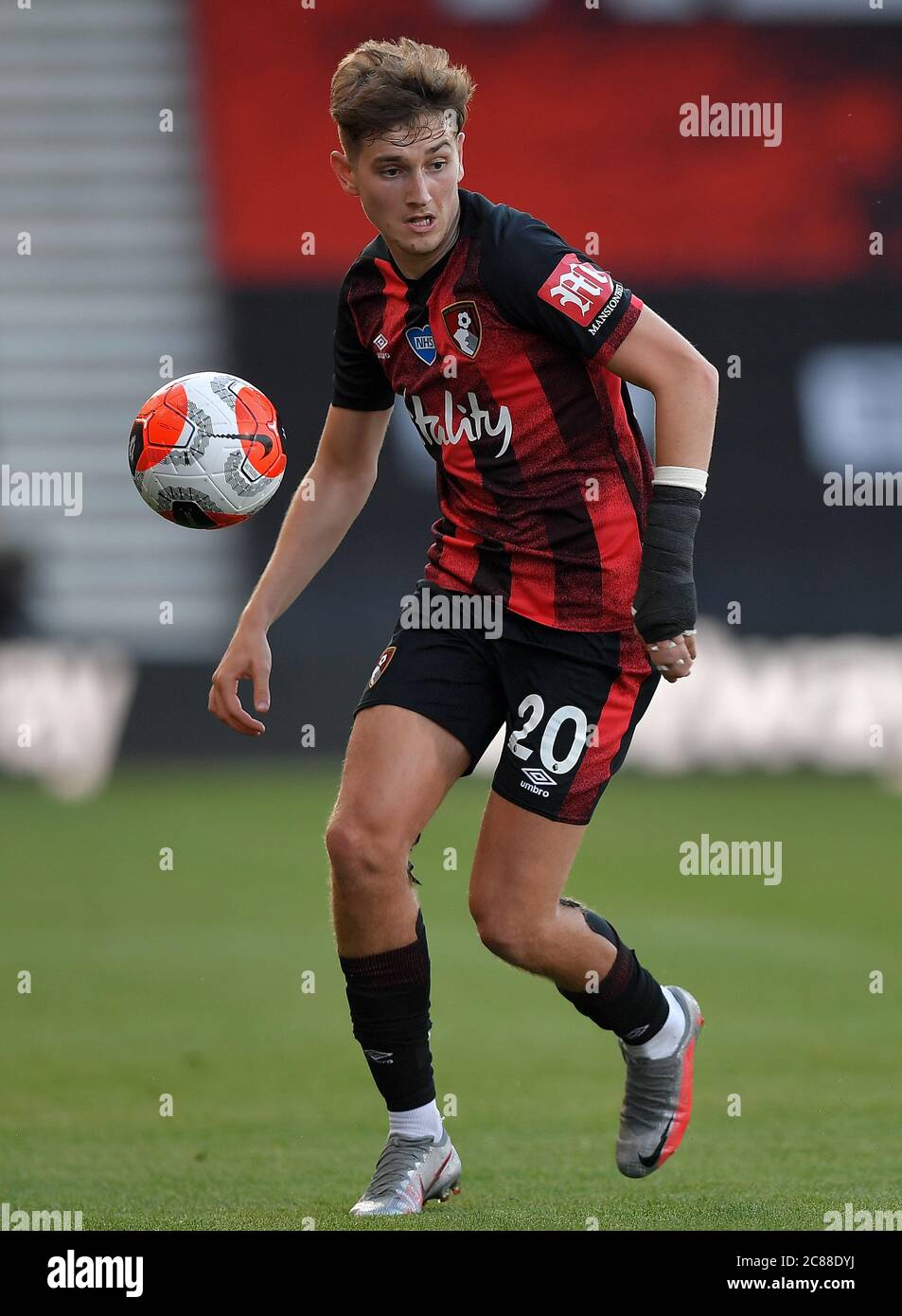 David Brooks de l'AFC Bournemouth - AFC Bournemouth / Leicester City, Premier League, Vitality Stadium, Bournemouth, Royaume-Uni - 12 juillet 2020 usage éditorial uniquement - des restrictions DataCo s'appliquent Banque D'Images