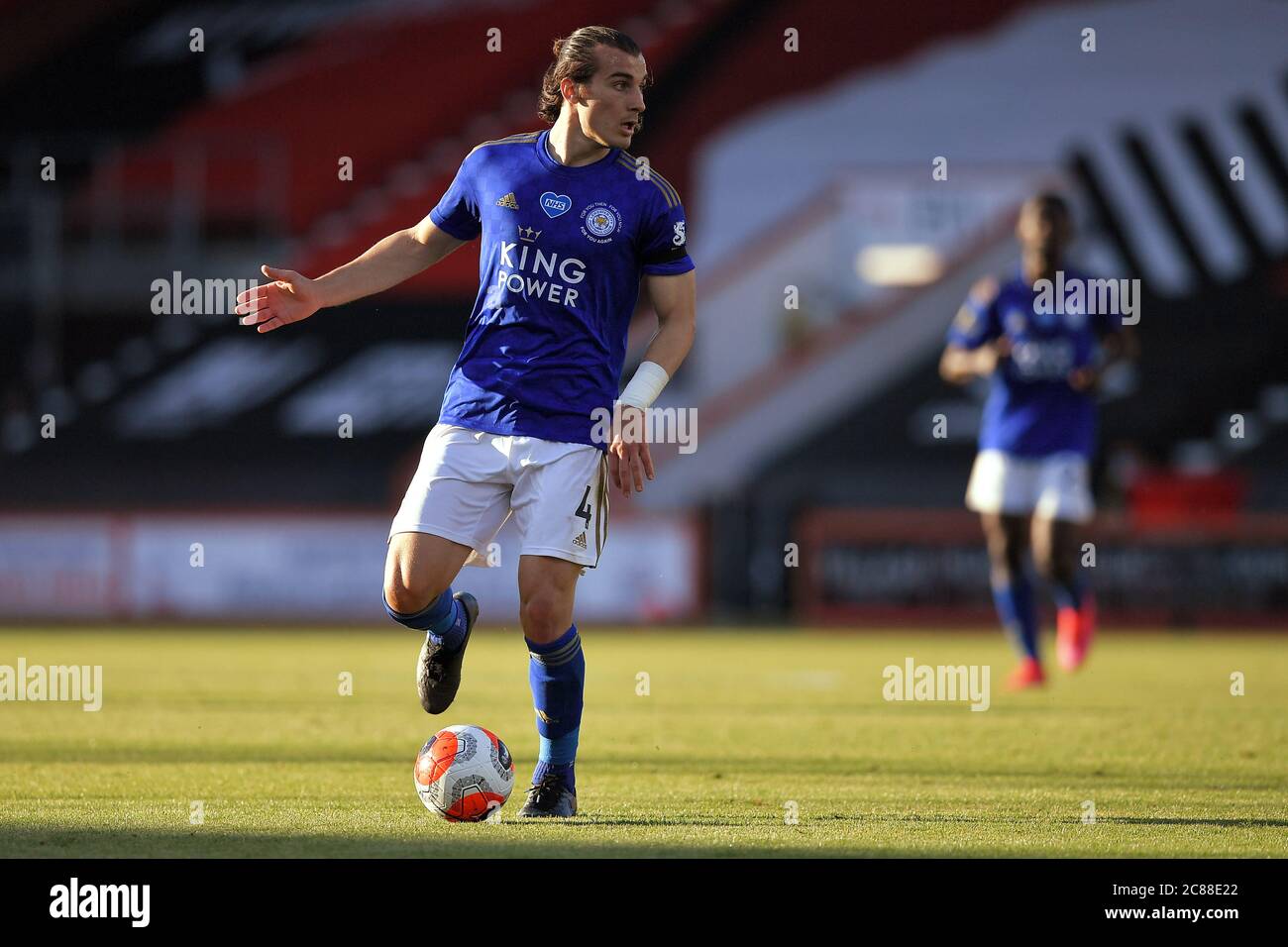 Caglar Soyuncu de Leicester City - AFC Bournemouth / Leicester City, Premier League, Vitality Stadium, Bournemouth, Royaume-Uni - 12 juillet 2020 usage éditorial uniquement - des restrictions DataCo s'appliquent Banque D'Images