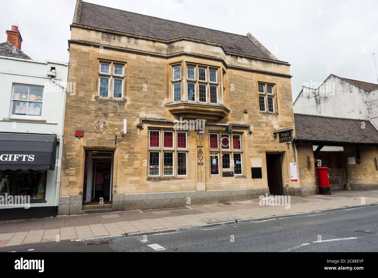 Glastonbury Post Office, Glastonbury, Somerset, Angleterre, Royaume-Uni. Banque D'Images