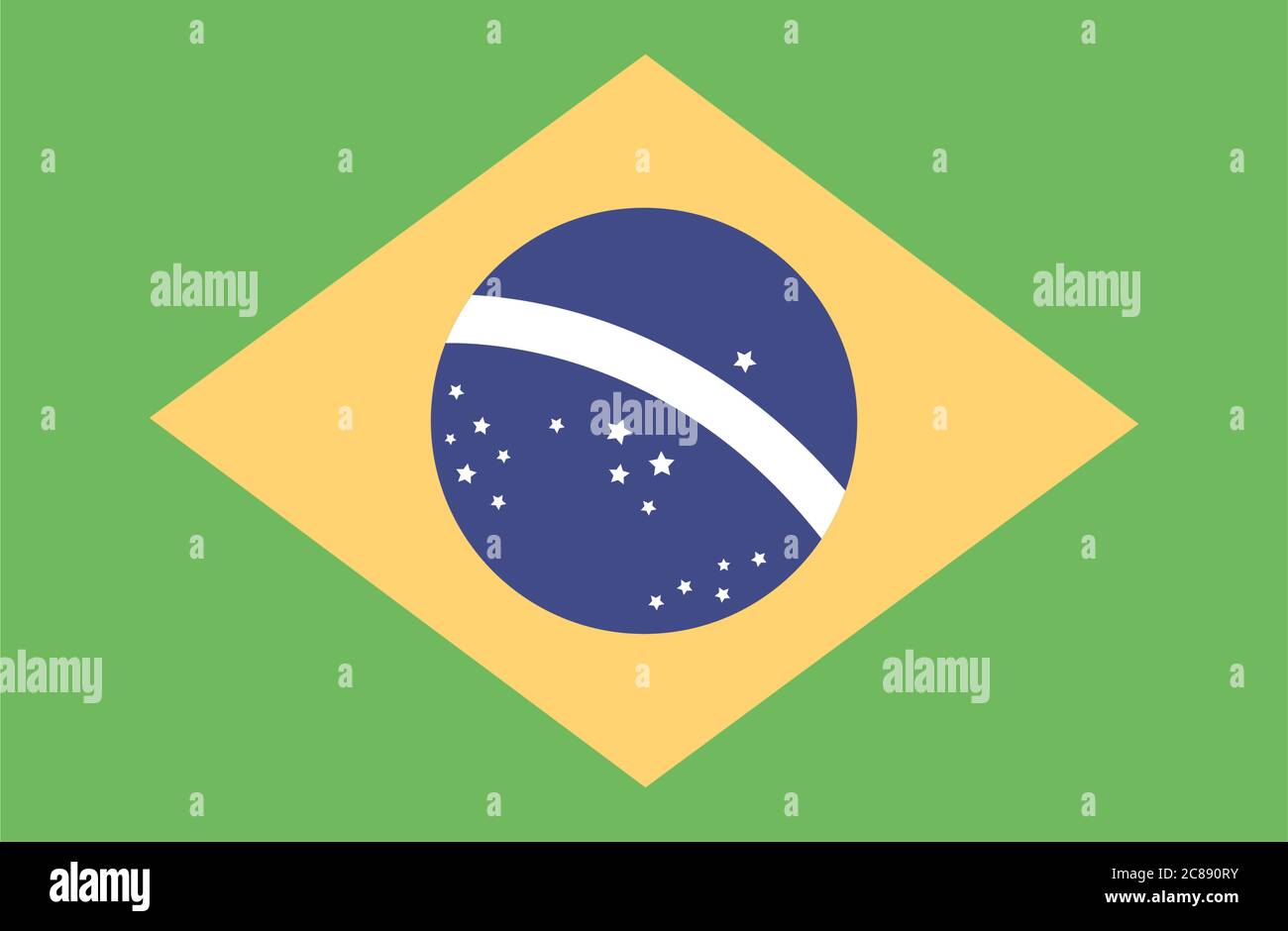 motif d'illustration vectoriel d'icône de style plat drapeau brésilien Illustration de Vecteur