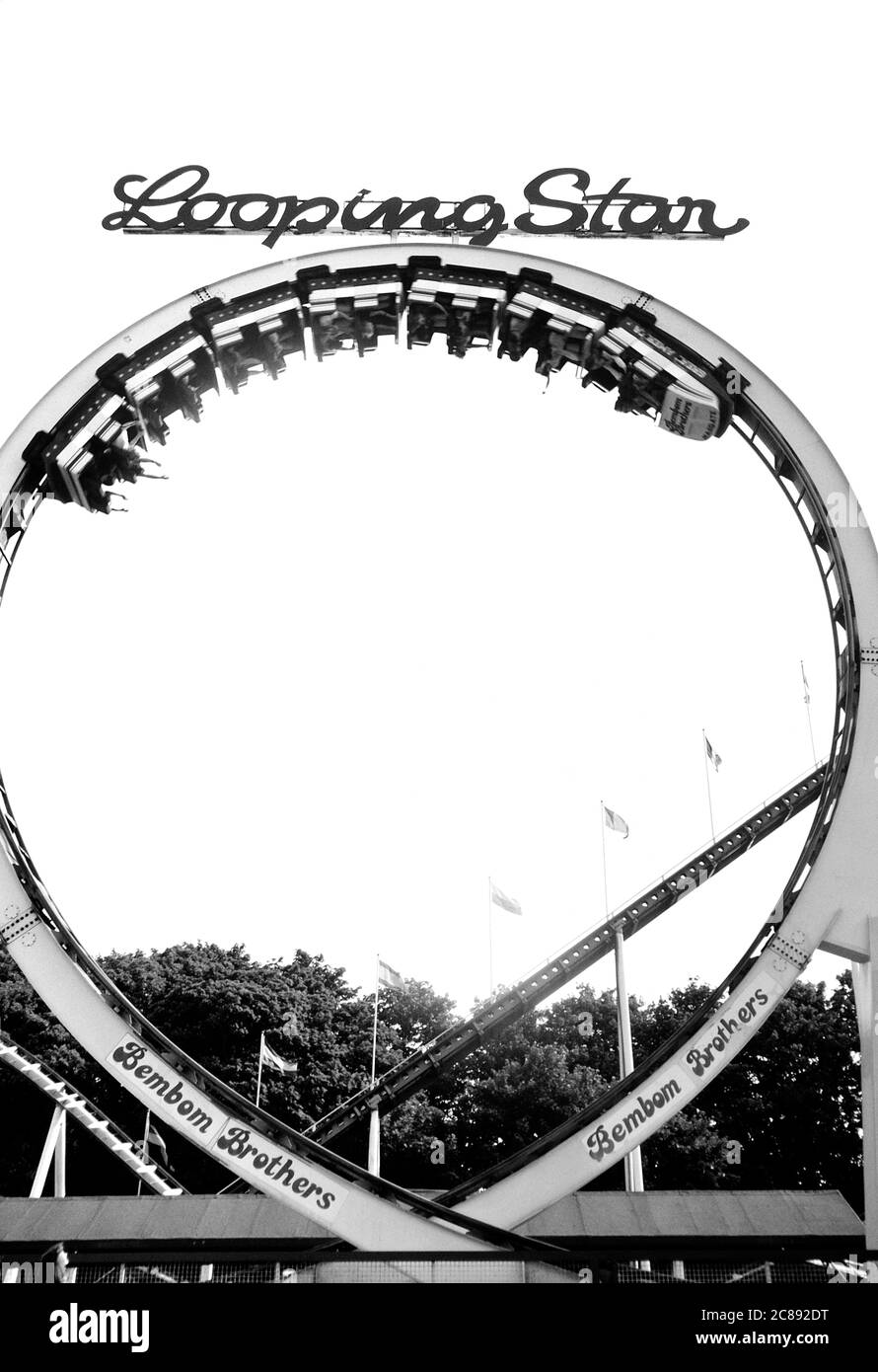 Looping Star, Dreamland, Margate, Kent, Angleterre, Royaume-Uni. Vers les années 1980 Banque D'Images