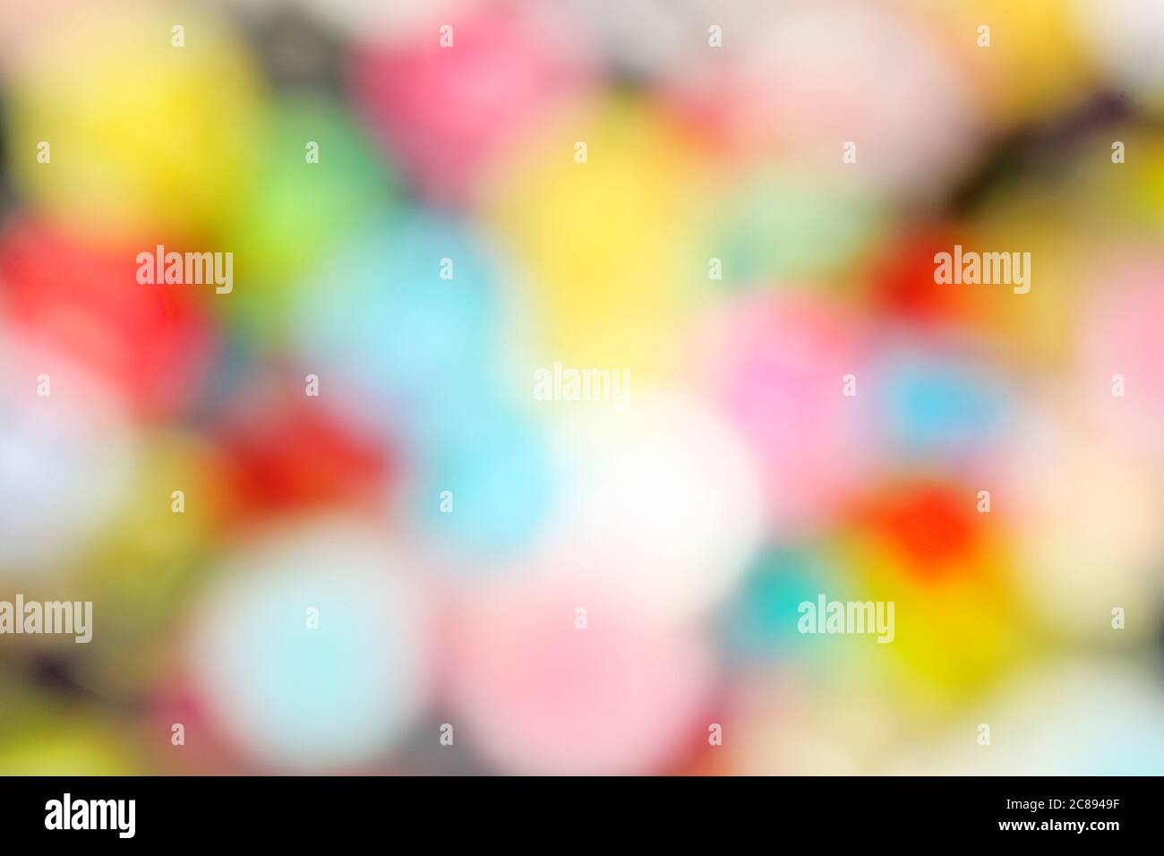 arrière-plan abstrait multicolore, photo de boutons colorés avec effet de flou Banque D'Images