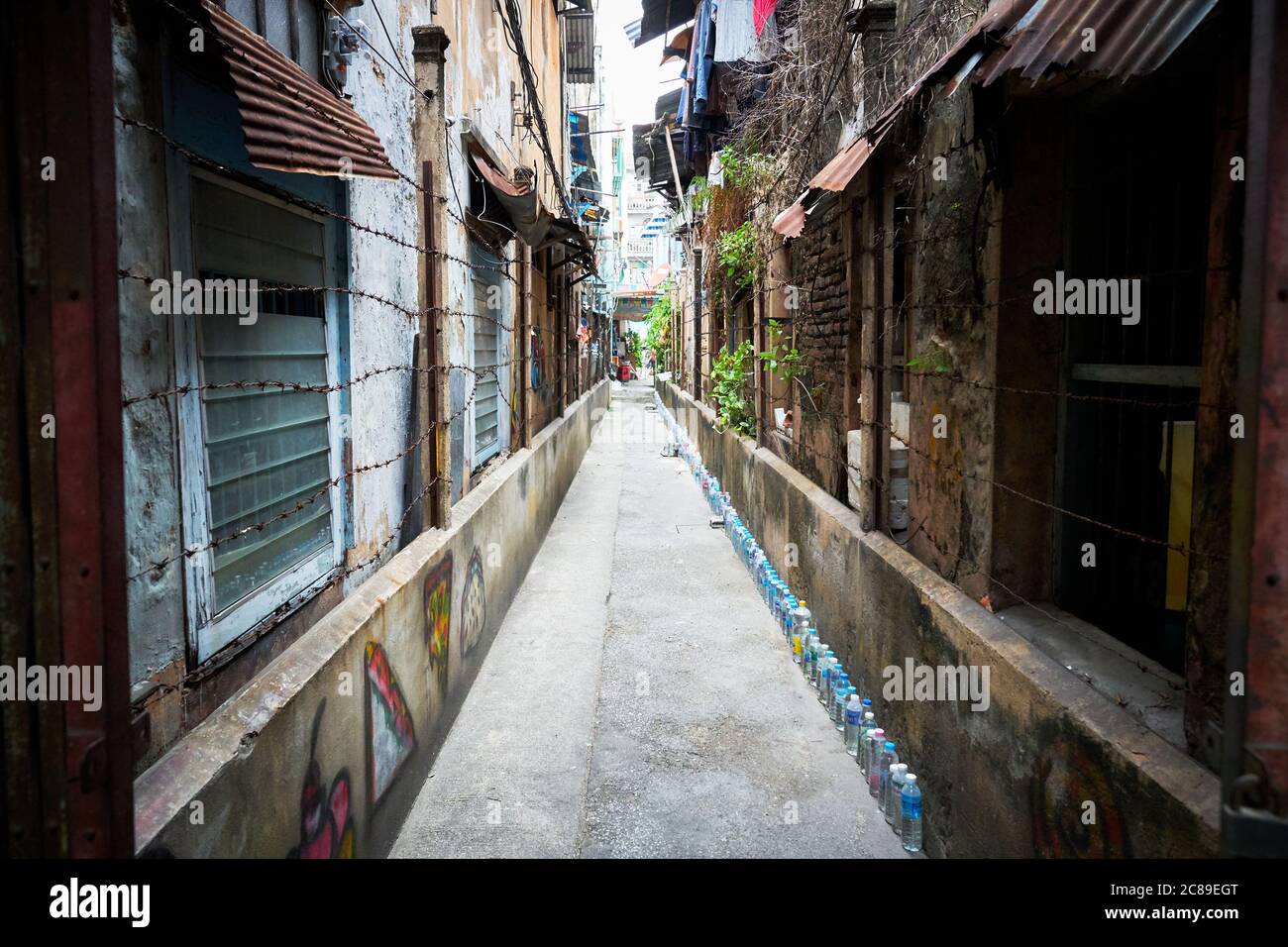 Chengkon est un quartier à l'intérieur de Talad Noi dans le quartier chinois de Bangkok Banque D'Images