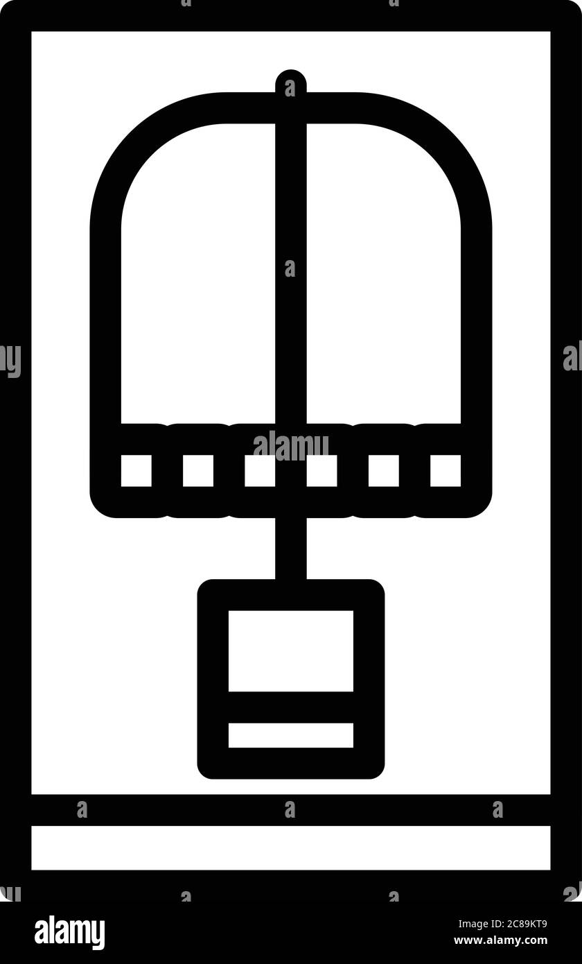 Souris fromage icône de piège animal, style de contour Illustration de Vecteur