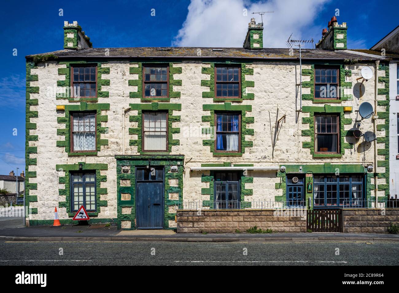 Fermé Pub Wales - fermé North Wales Pub - le Park pub à Pensan près d'Abergele et Rhyl dans le nord du pays de Galles au Royaume-Uni. Fermé 2016. Banque D'Images
