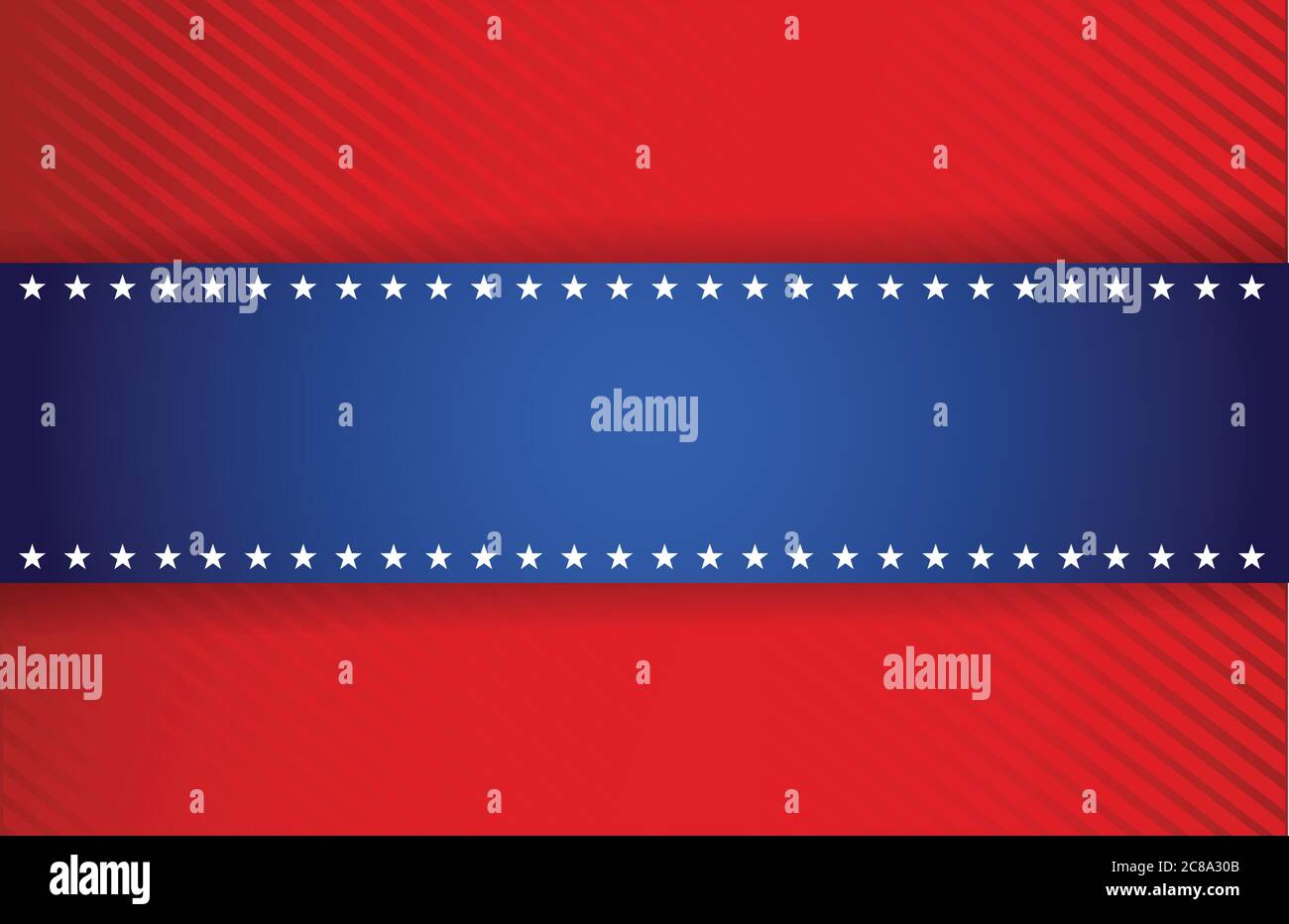 Arrière-plan rouge et bleu du motif d'illustration patriotique Illustration de Vecteur