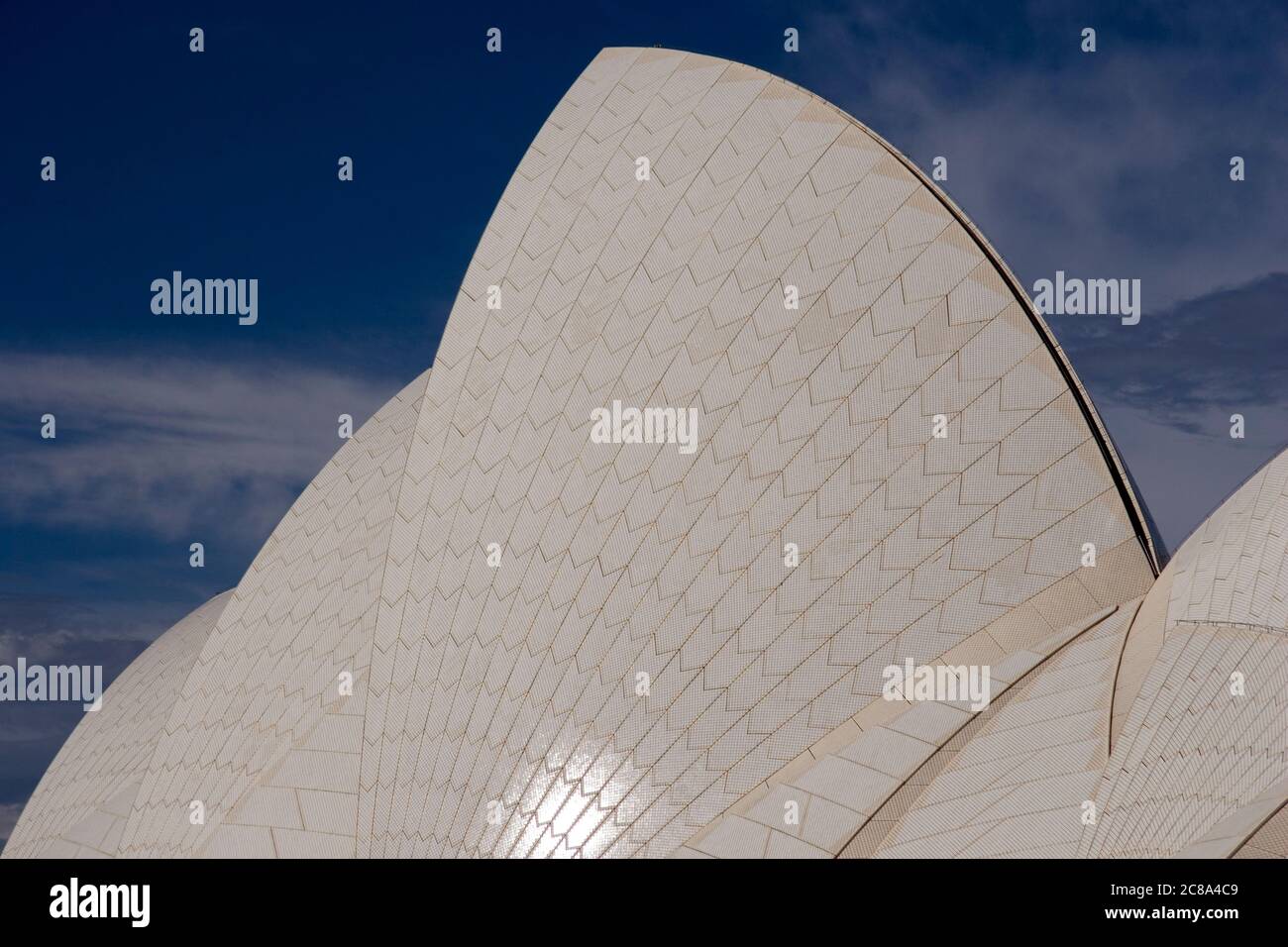 Vue abstraite sur le toit de l'Opéra de Sydney, Bennelong point, Sydney, Nouvelle-Galles du Sud, Australie, Australasie Banque D'Images