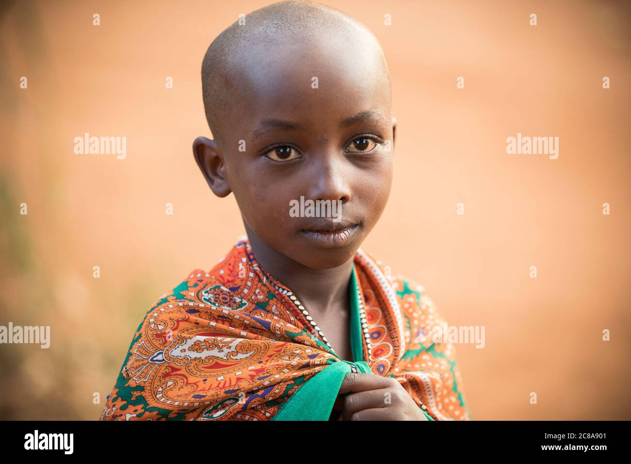 Un enfant au Kenya. Banque D'Images