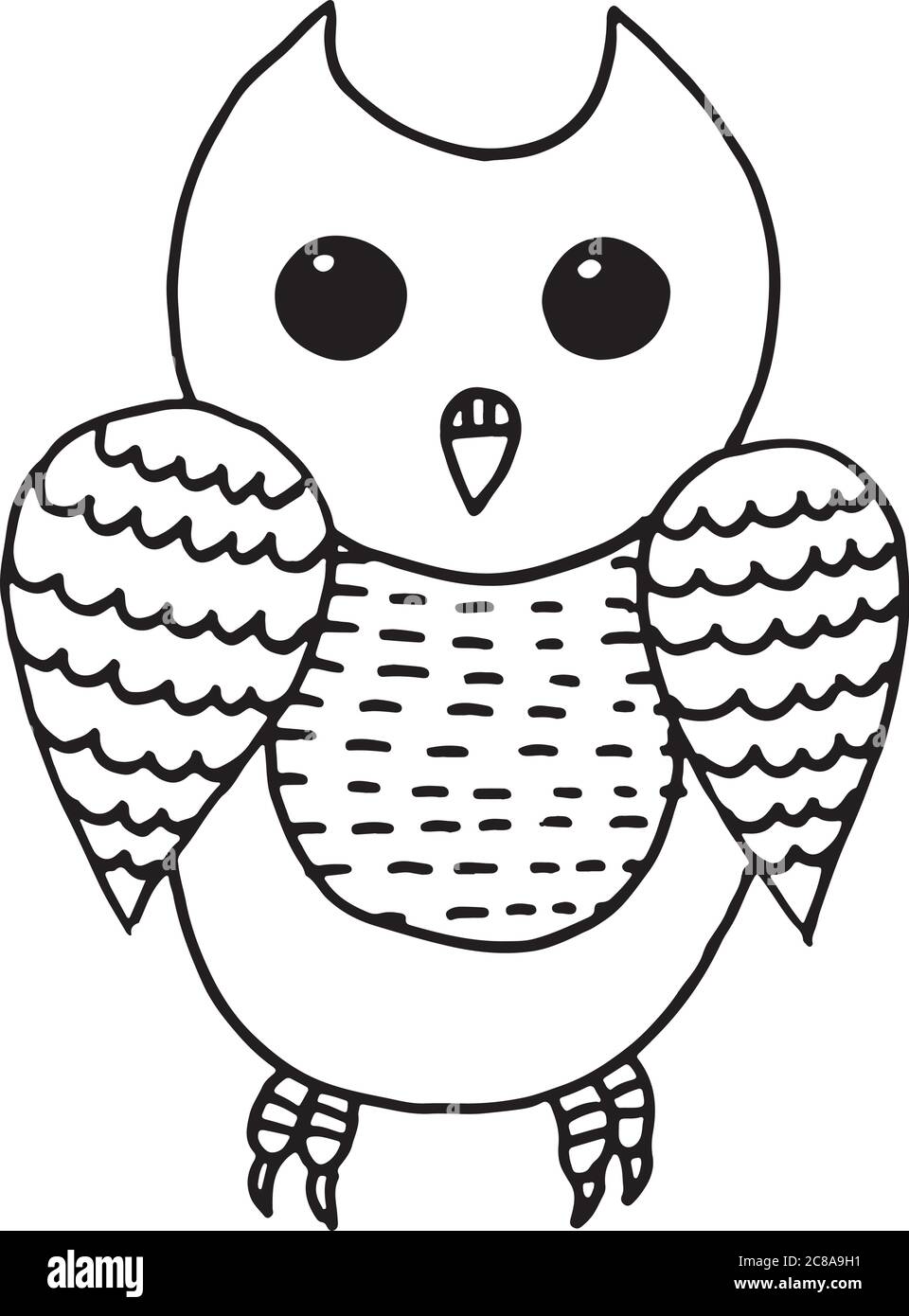 Page De Coloriage De Chouette De Dessin Anime Image Vectorielle Stock Alamy Page De Coloriage De Chouette De Dessin Anime Image Vectorielle Stock Alamy