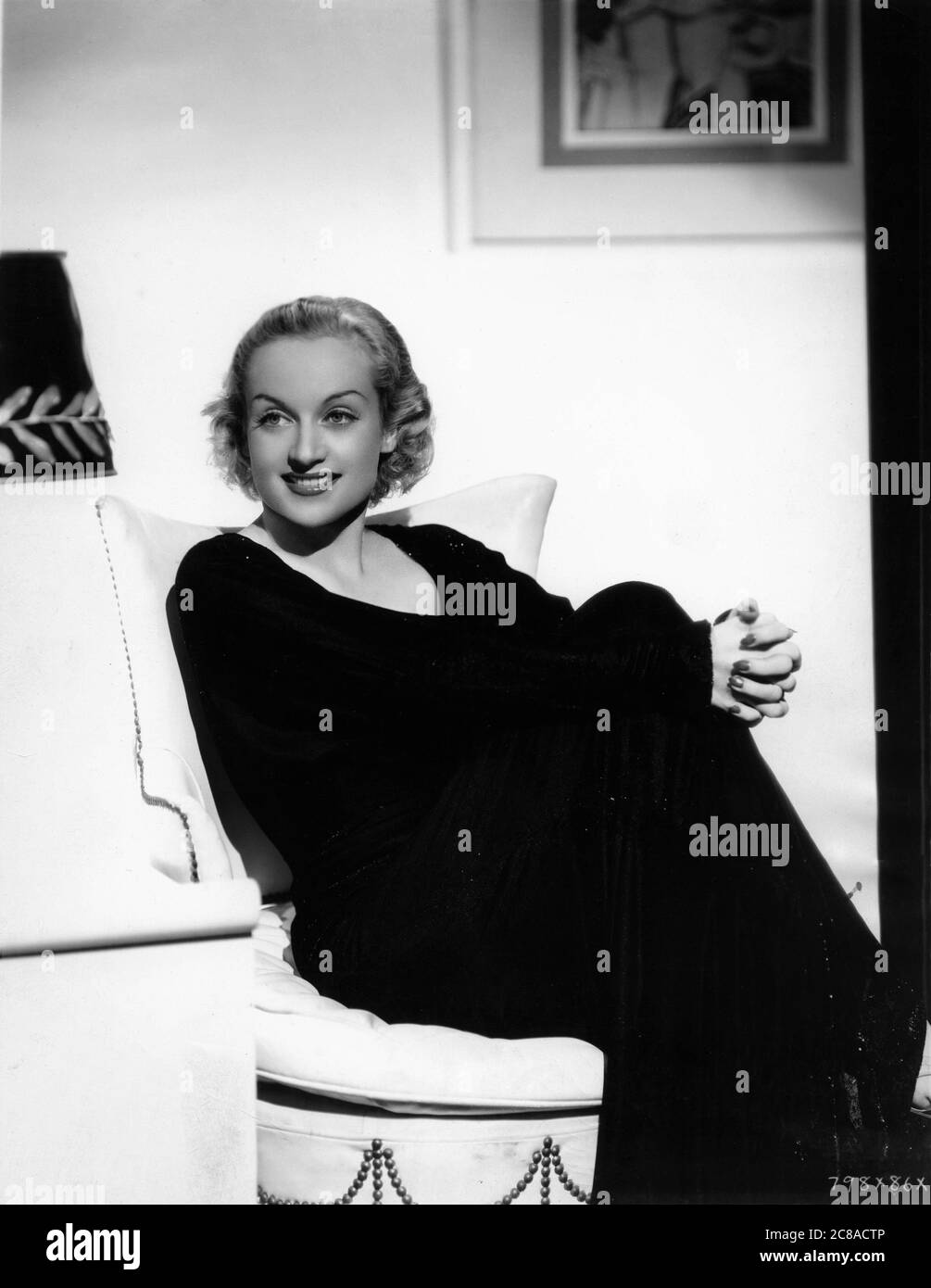 CAROLE LOMBARD Portrait de CLARENCE SINCLAIR BULL publicité pour LA MARIÉE GAY 1934 réalisateur JACK CONWAY Metro Goldwyn Mayer Banque D'Images