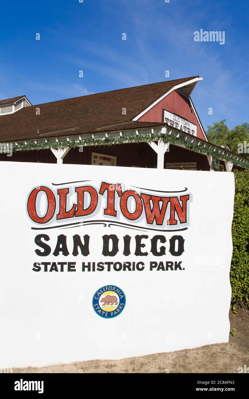 Old Town San Diego State Historic Park, Californie, États-Unis Banque D'Images
