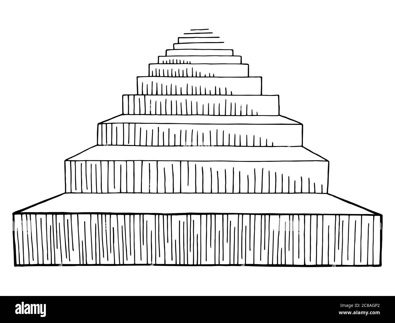 Escalier graphique escalier noir blanc isolé dessin vecteur d'illustration Illustration de Vecteur