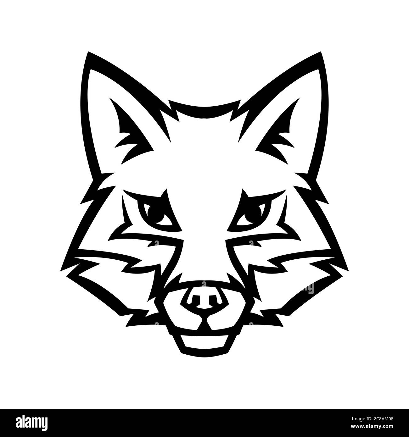 Dessin Tête De Renard Stylisé Tête de renard stylisée mascotte Banque de photographies et d'images à  haute résolution - Alamy