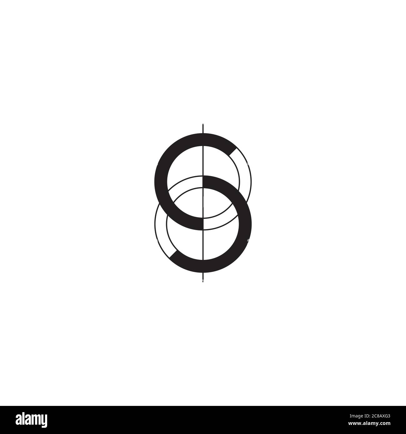 Un logo abstrait / un motif d'icône Illustration de Vecteur