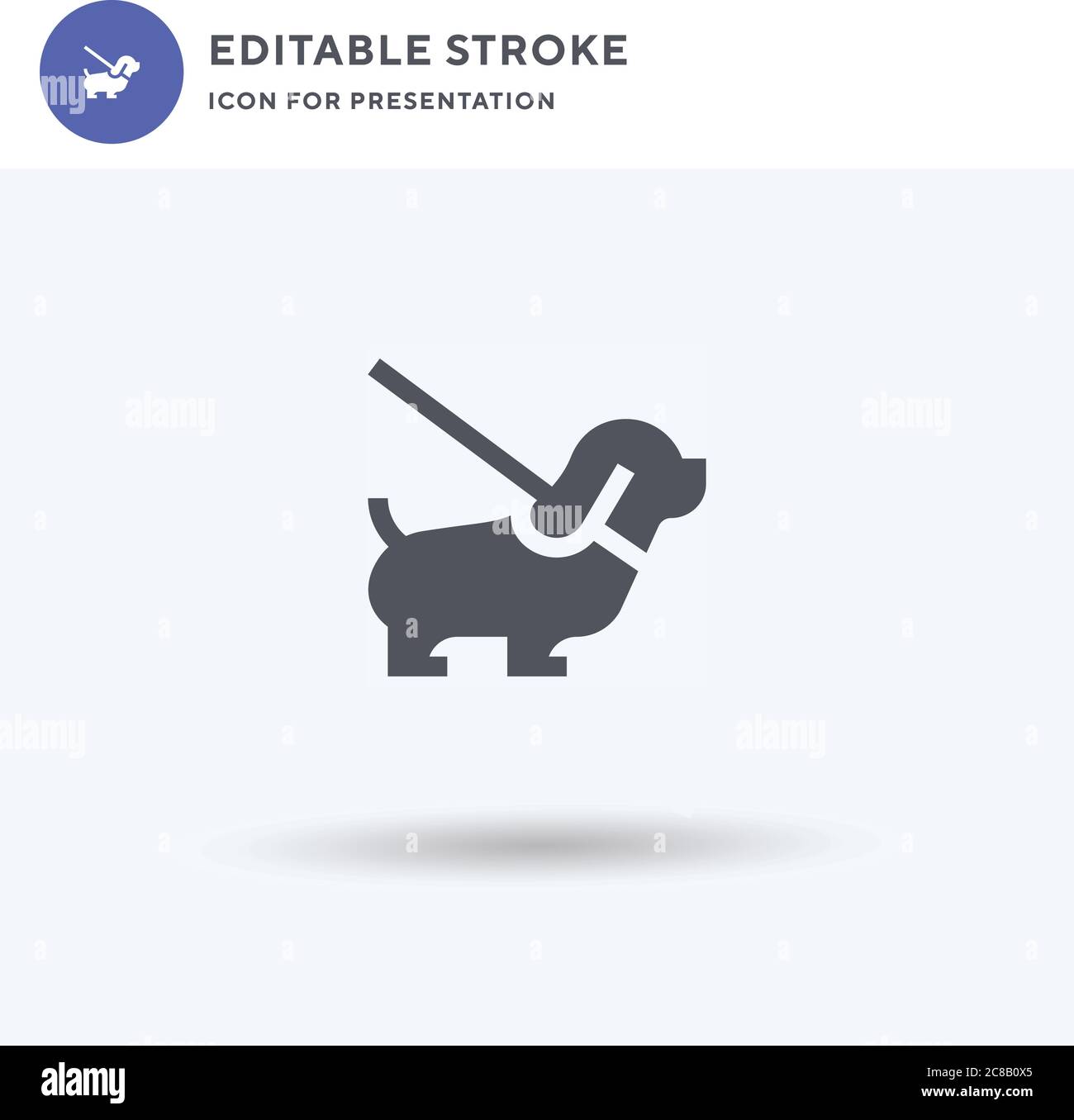 Vecteur d'icône PET, signe plat rempli, pictogramme solide isolé sur blanc, illustration du logo. Icône PET pour la présentation. Illustration de Vecteur