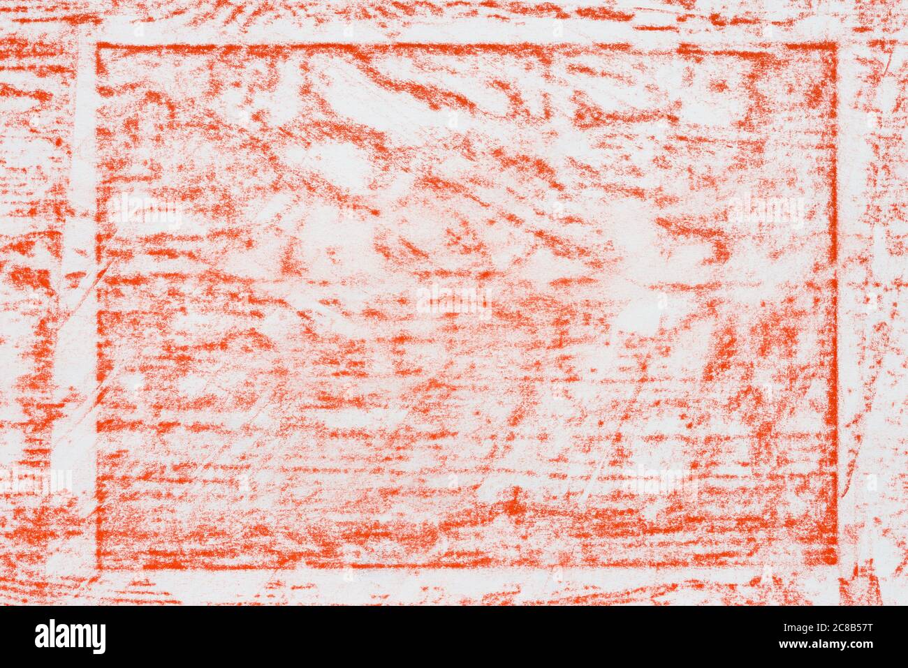 couleur orange crayon abstrait dessin papier texture de fond Banque D'Images