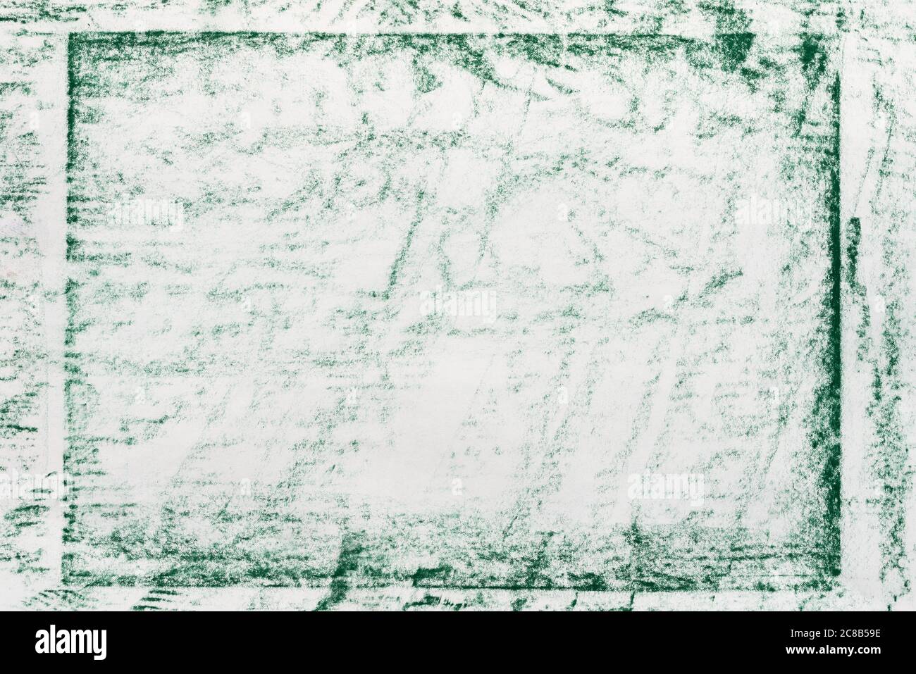 couleur verte crayon abstrait dessin papier texture de fond Banque D'Images