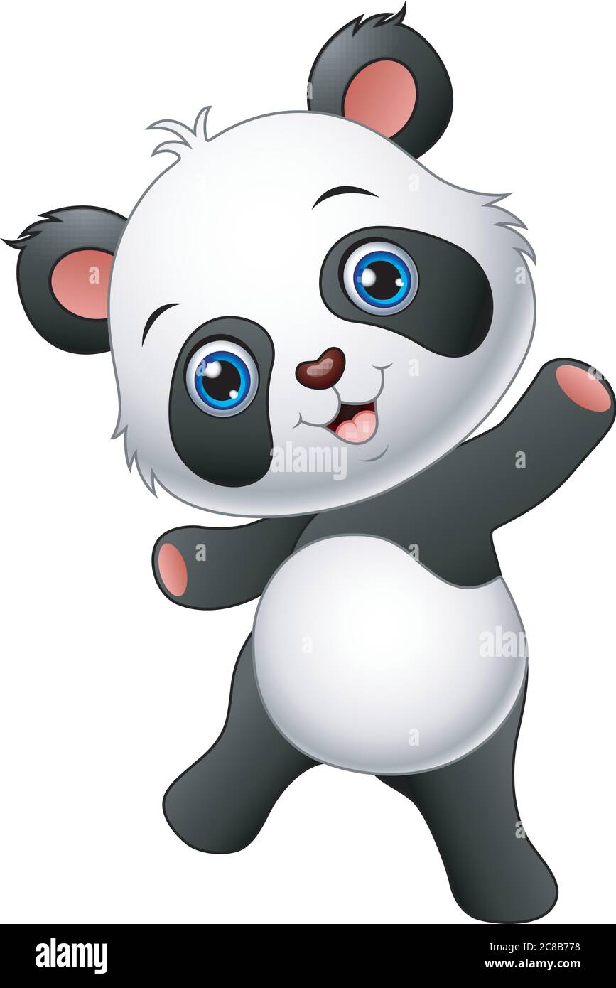 Illustration de la présentation de Cartoon panda Illustration de Vecteur